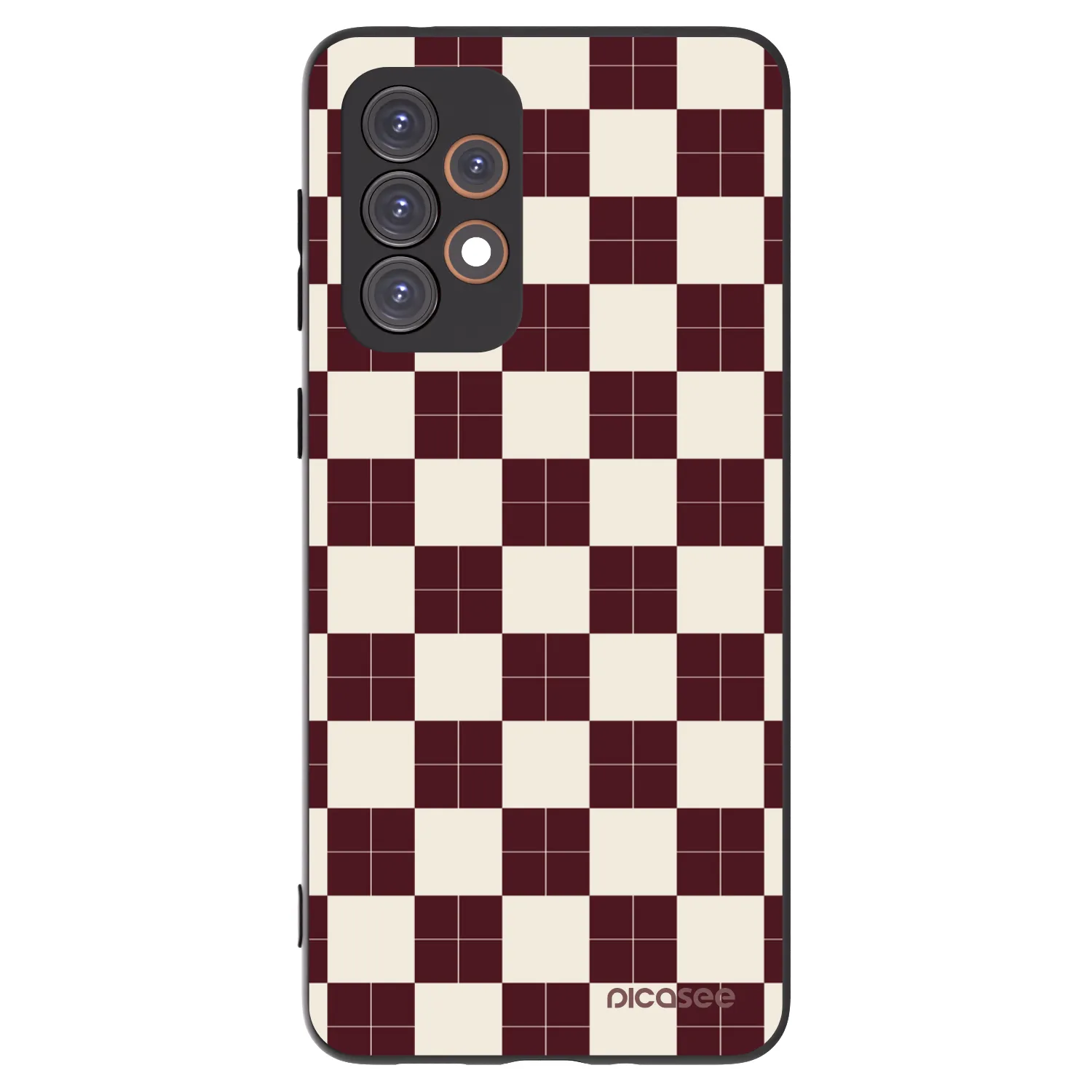 Picasee Samsung Galaxy A33 5G A336 Hülle - Schwarzes Silikon - Checked Away