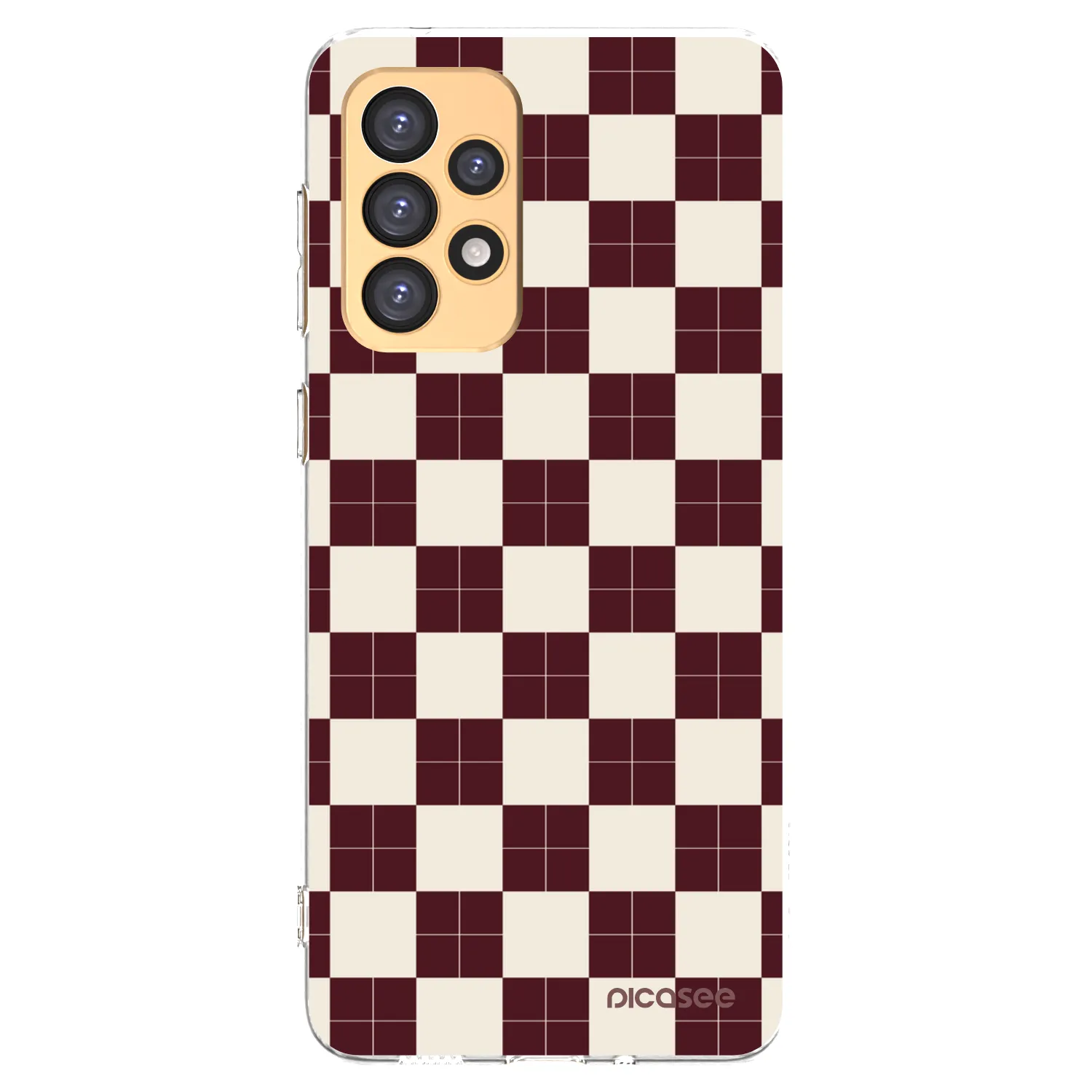 Picasee Samsung Galaxy A33 5G A336 Hülle - Transparentes Silikon - Checked Away