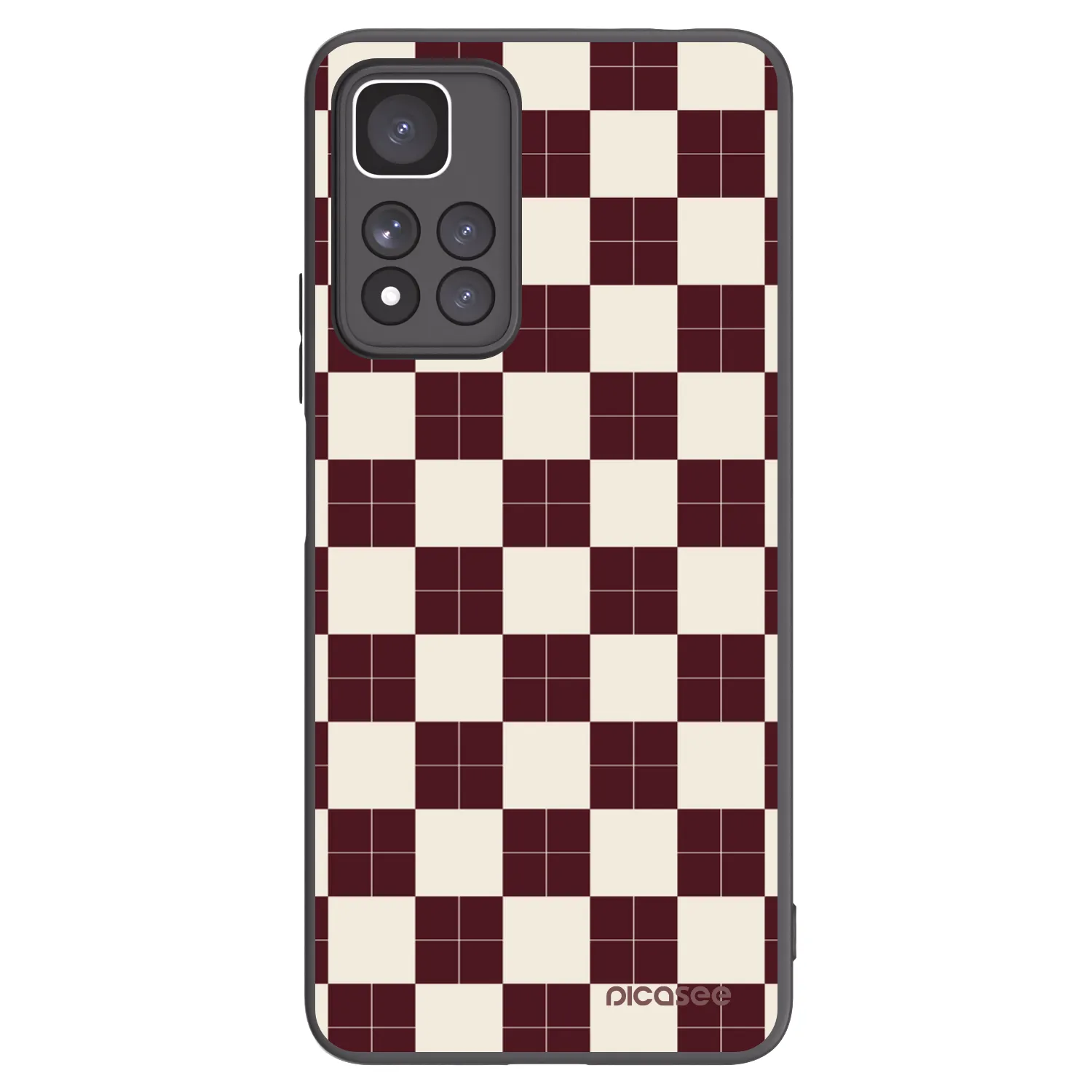 Picasee Xiaomi Redmi Note 11 Pro+ 5G Hülle - Schwarzes Silikon - Checked Away