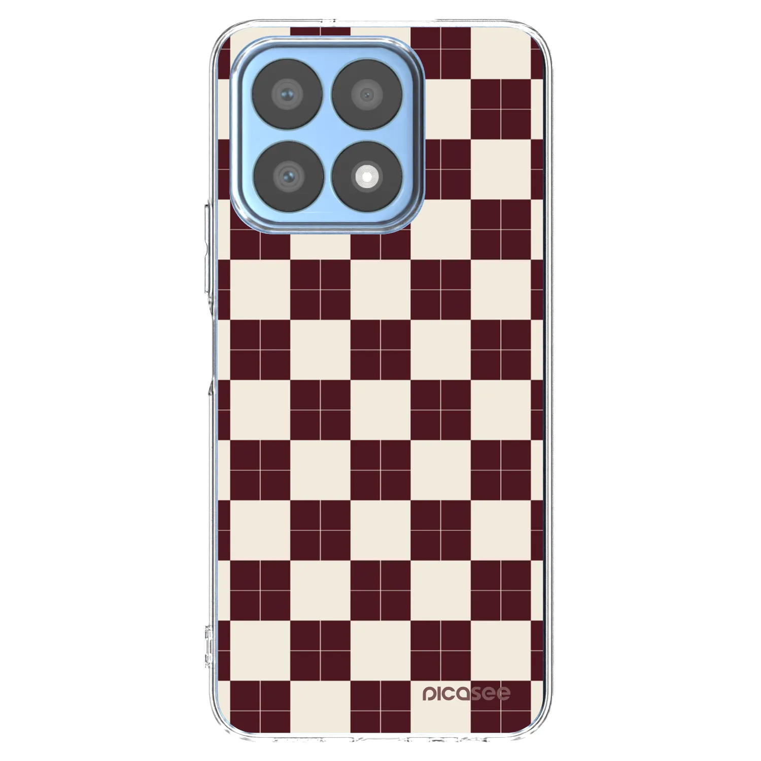 Picasee Honor X8a Hülle - Transparentes Silikon - Checked Away