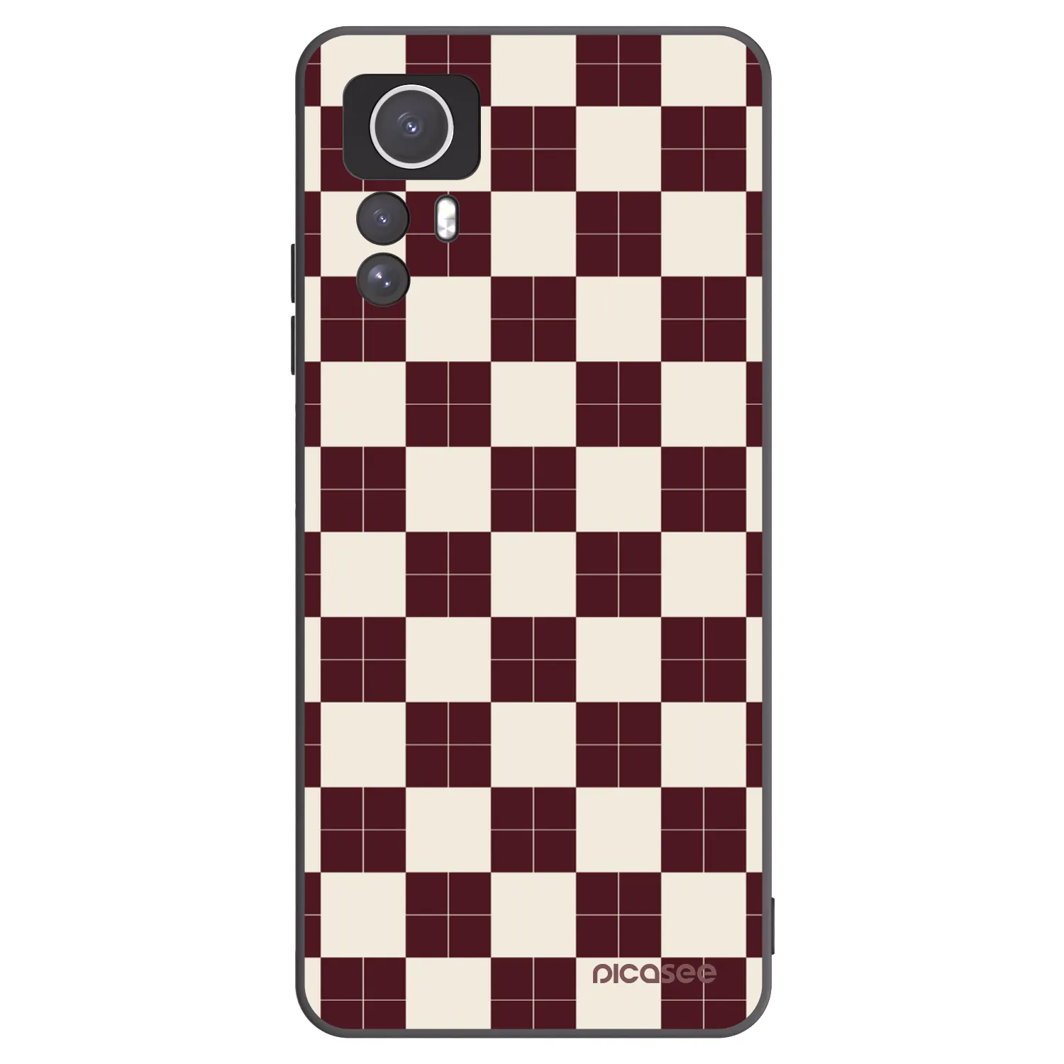 Picasee Xiaomi Redmi Note 12S Hülle - Schwarzes Silikon - Checked Away