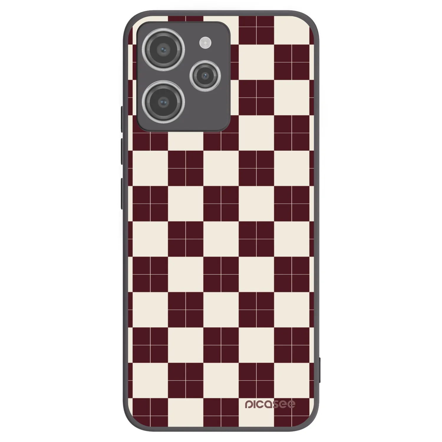 Picasee Xiaomi Redmi 12 4G Hülle - Schwarzes Silikon - Checked Away