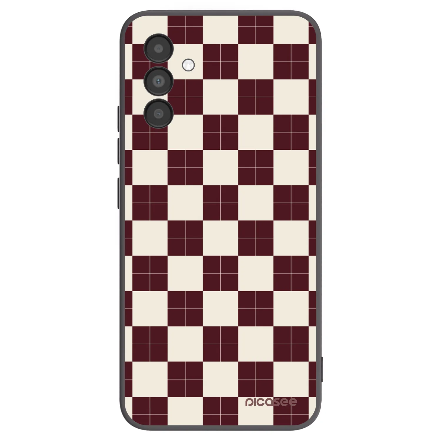 Picasee Samsung Galaxy A04s A047F Hülle - Schwarzes Silikon - Checked Away