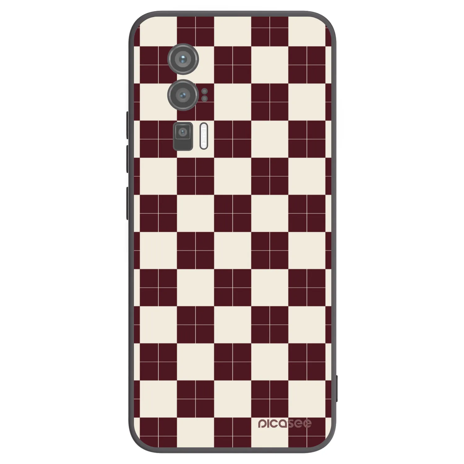 Picasee Xiaomi Poco F5 Pro 5G Hülle - Schwarzes Silikon - Checked Away