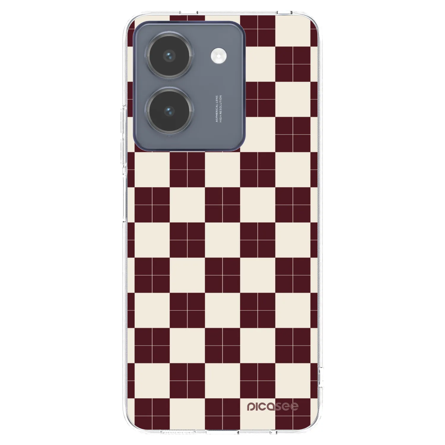 Picasee Vivo Y36 4G Hülle - Transparentes Silikon - Checked Away
