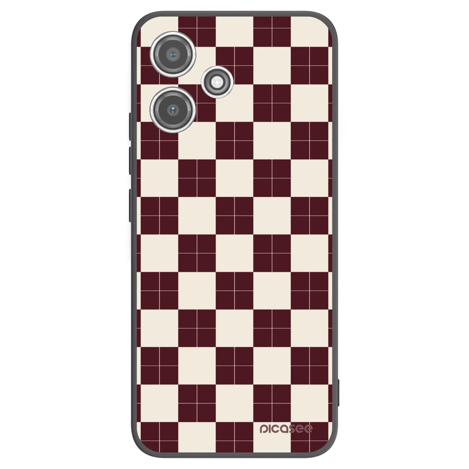 Picasee Xiaomi Redmi 12 5G Hülle - Schwarzes Silikon - Checked Away