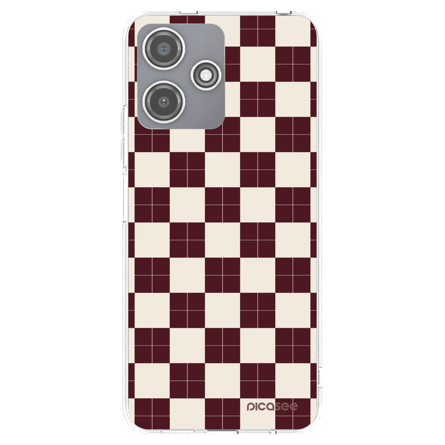 Picasee Xiaomi Redmi 12 5G Hülle - Transparentes Silikon - Checked Away