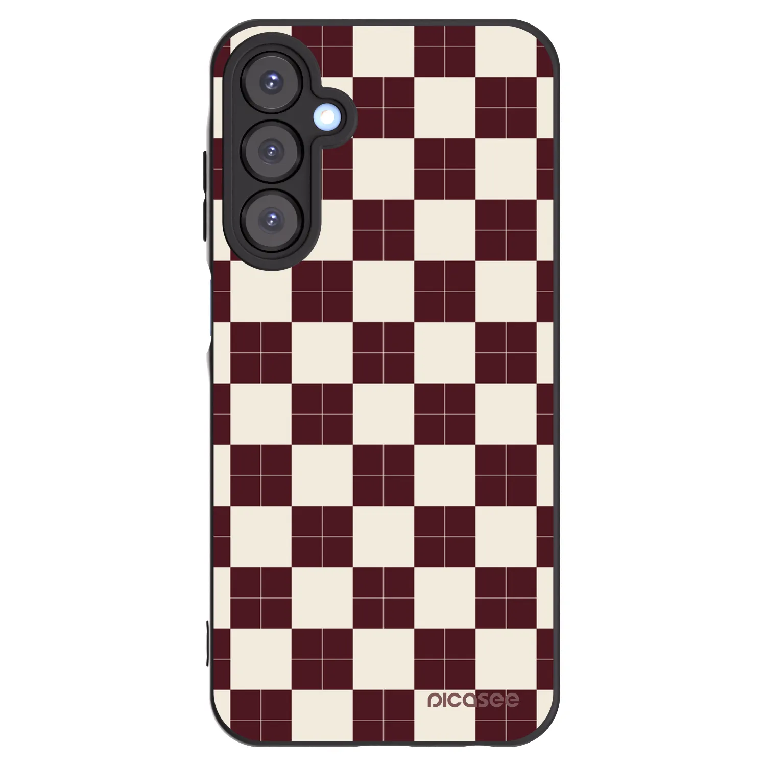 Picasee Samsung Galaxy A25 A256B 5G Hülle - Schwarzes Silikon - Checked Away