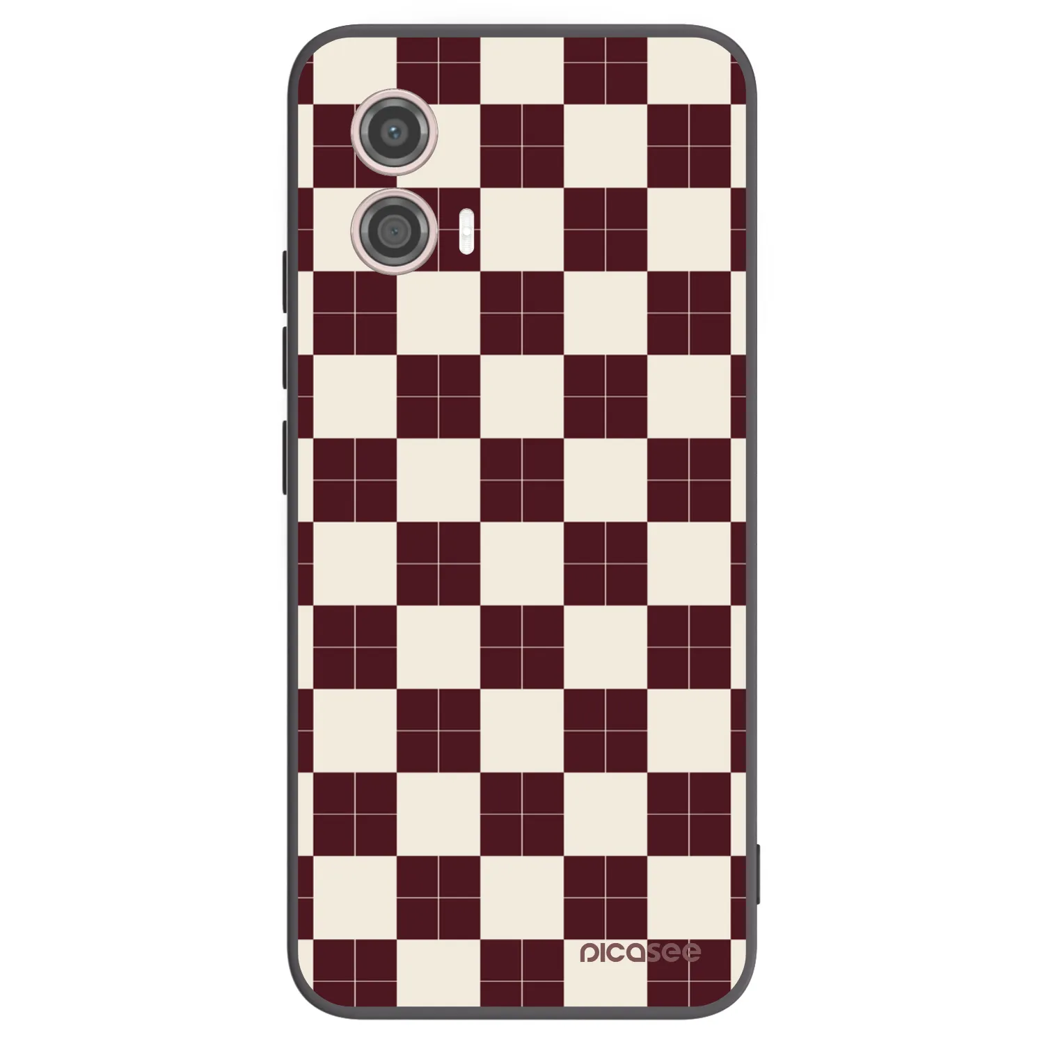 Picasee Motorola Moto G53 5G Hülle - Schwarzes Silikon - Checked Away