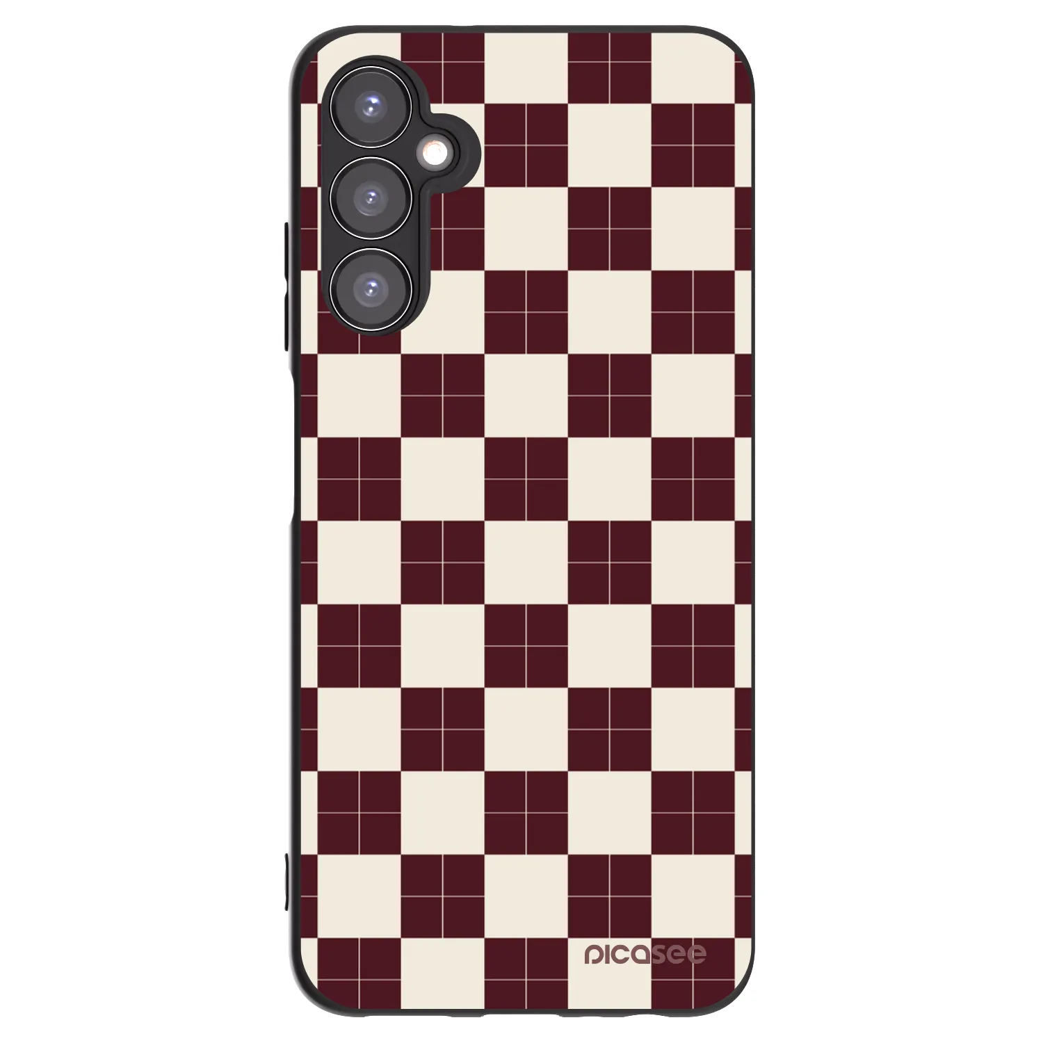 Picasee Samsung Galaxy A05s A057G Hülle - Schwarzes Silikon - Checked Away