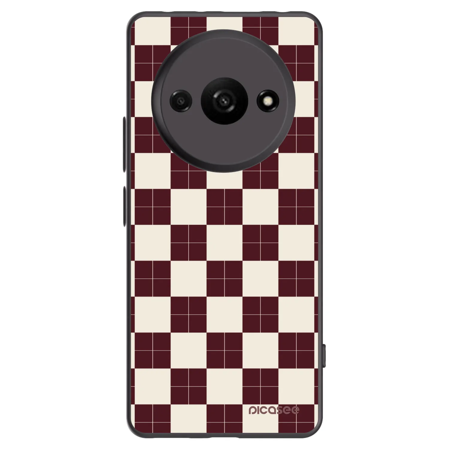 Picasee Xiaomi Redmi A3 Hülle - Schwarzes Silikon - Checked Away