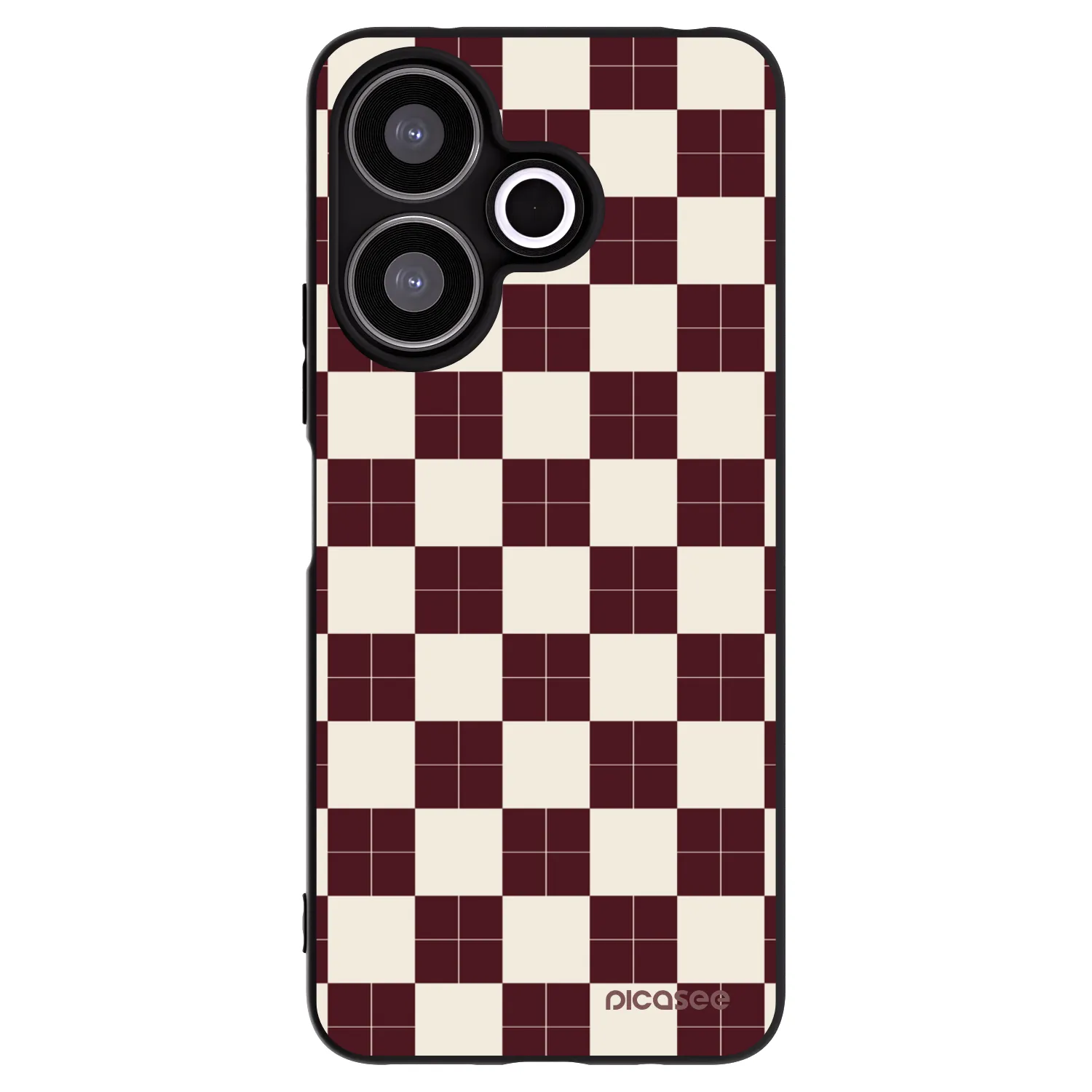 Picasee Xiaomi Redmi 13 4G Hülle - Schwarzes Silikon - Checked Away