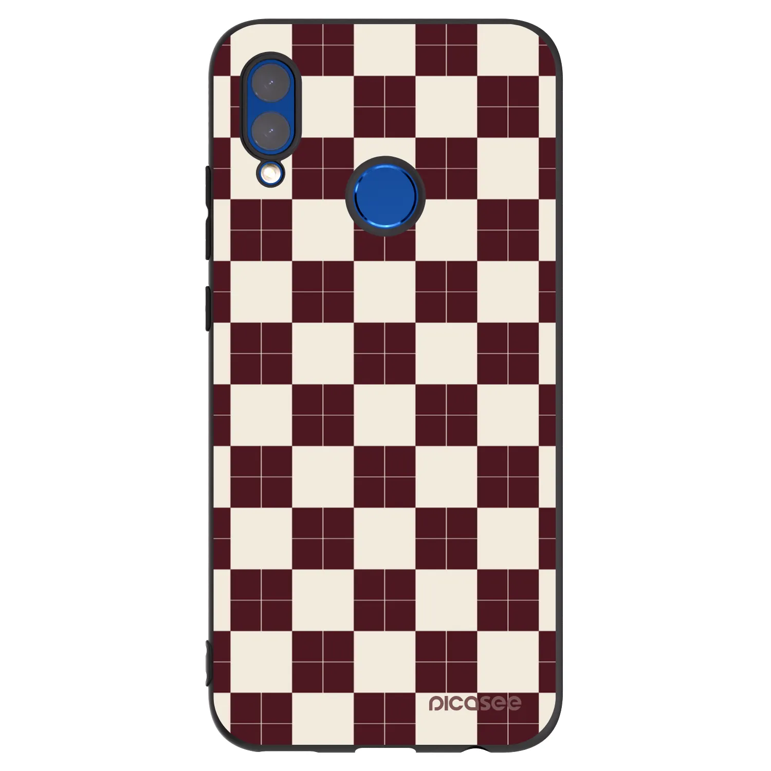 Picasee Huawei P Smart 2019 Hülle - Schwarzes Silikon - Checked Away