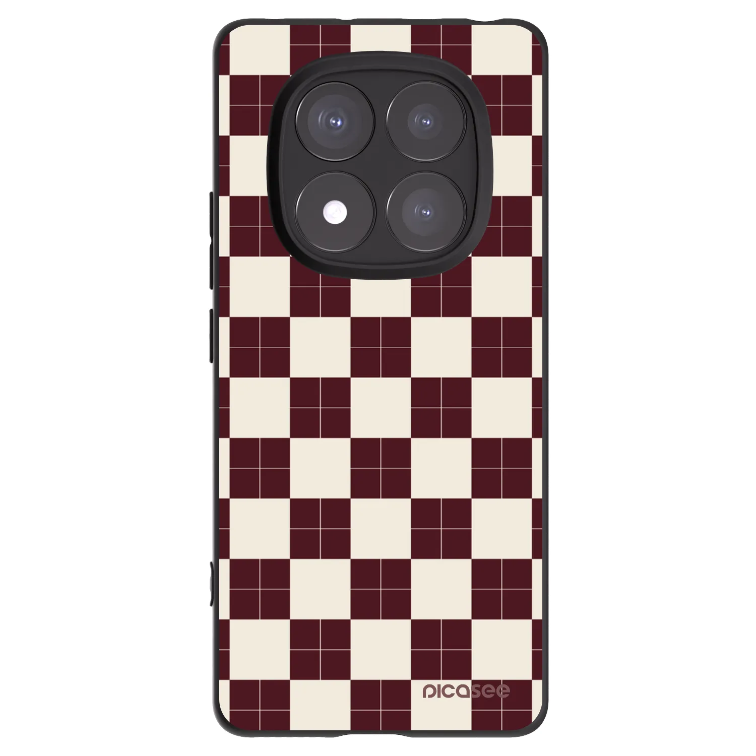 Picasee Xiaomi Redmi Note 14 Pro 5G Hülle - Schwarzes Silikon - Checked Away