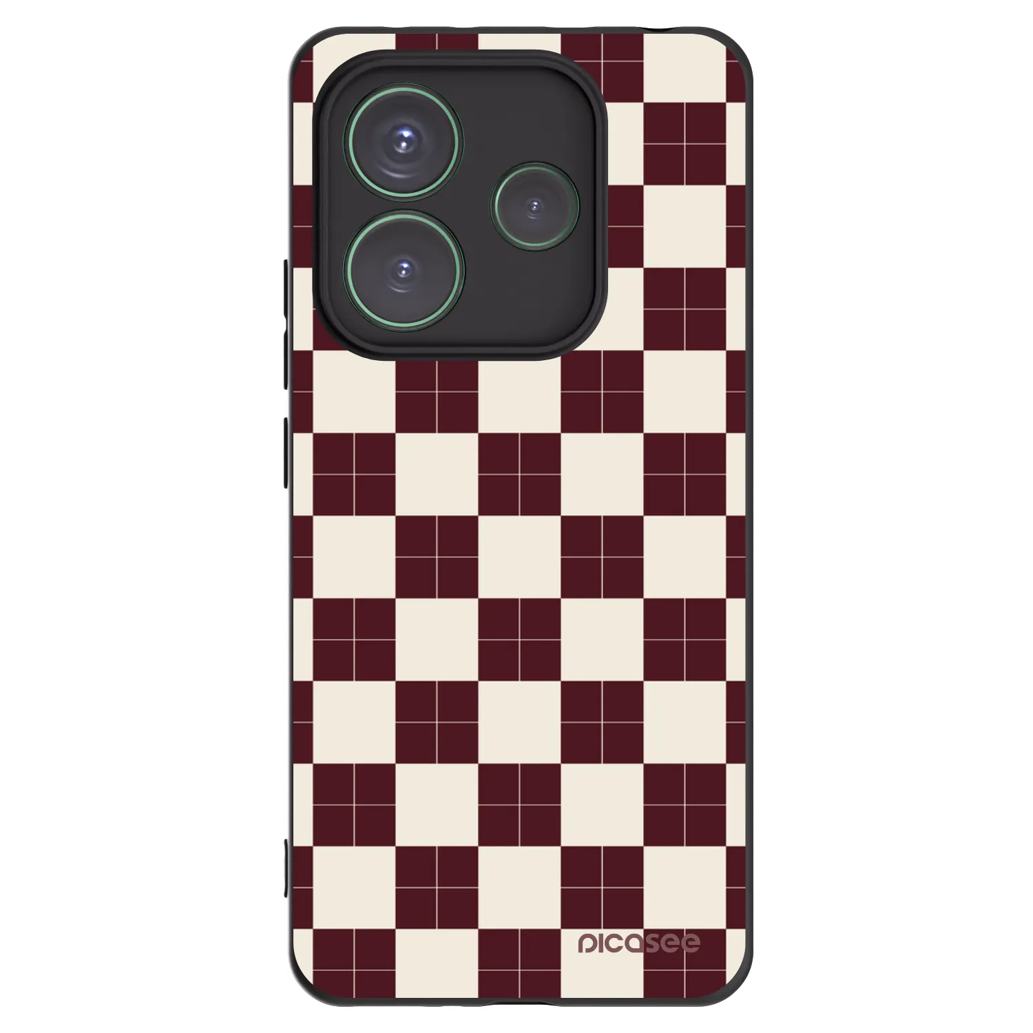 Picasee Xiaomi Redmi Note 14 5G Hülle - Schwarzes Silikon - Checked Away