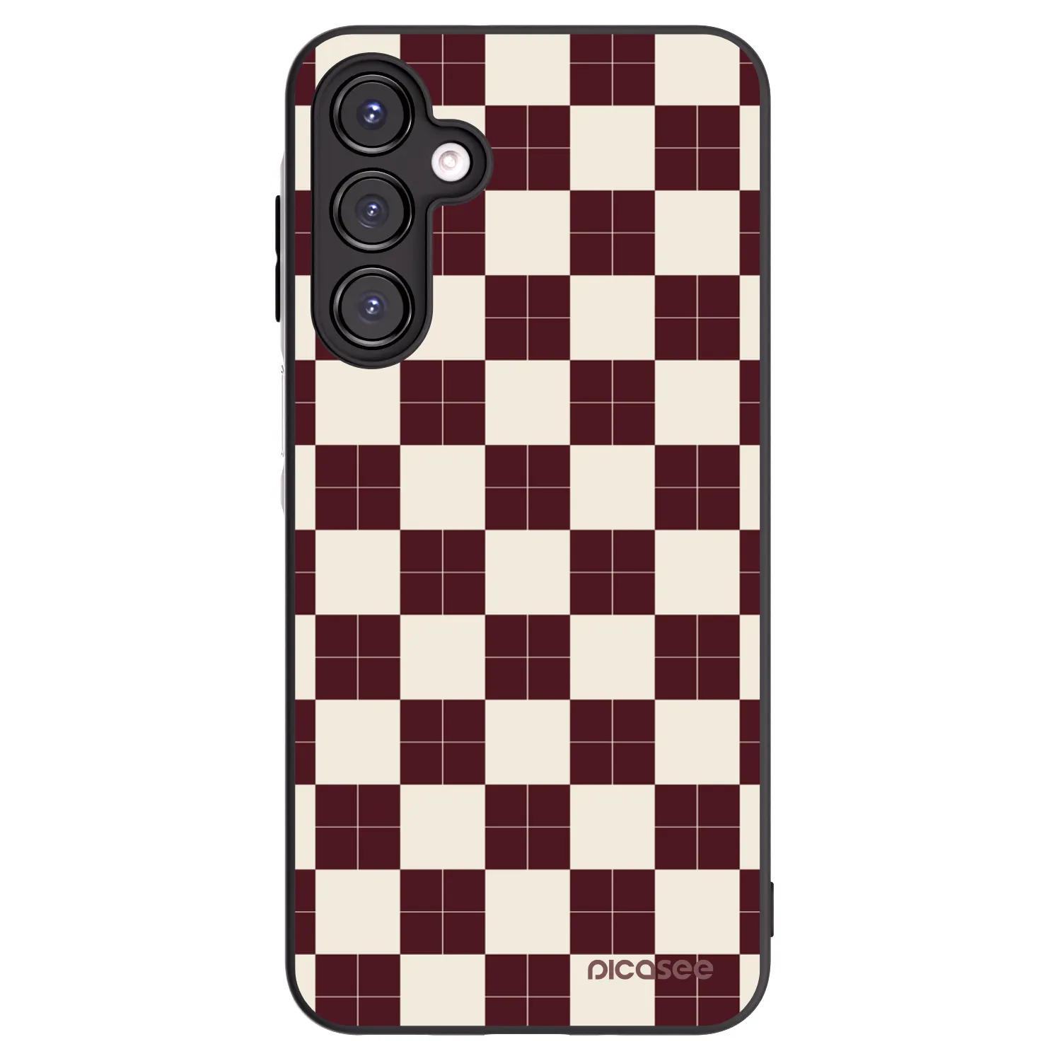 Picasee Samsung Galaxy A16 5G Hülle - Schwarzes Silikon - Checked Away