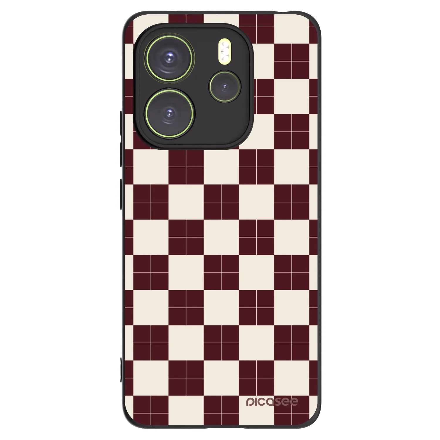 Picasee Xiaomi Redmi Note 14 4G Hülle - Schwarzes Silikon - Checked Away