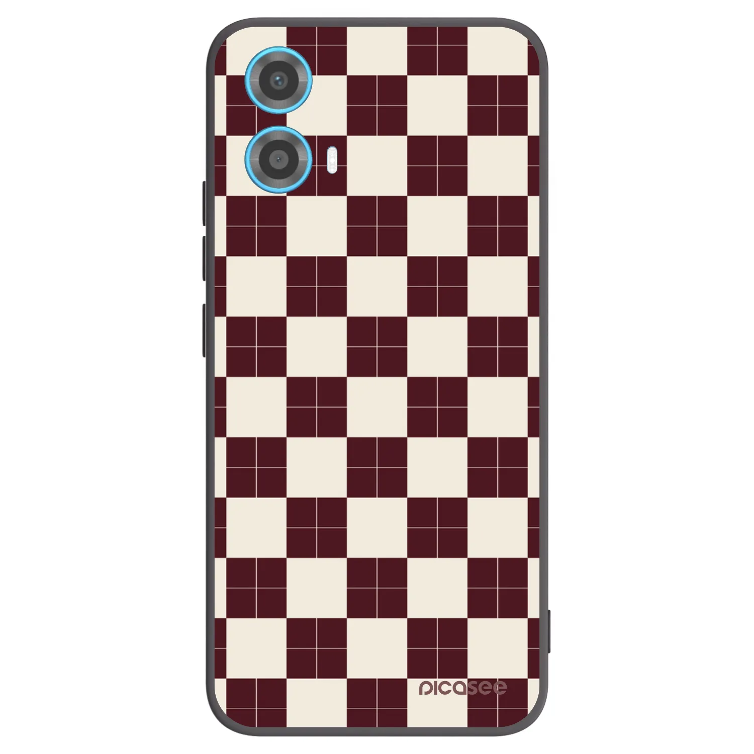 Picasee Motorola Moto G34 5G Hülle - Schwarzes Silikon - Checked Away