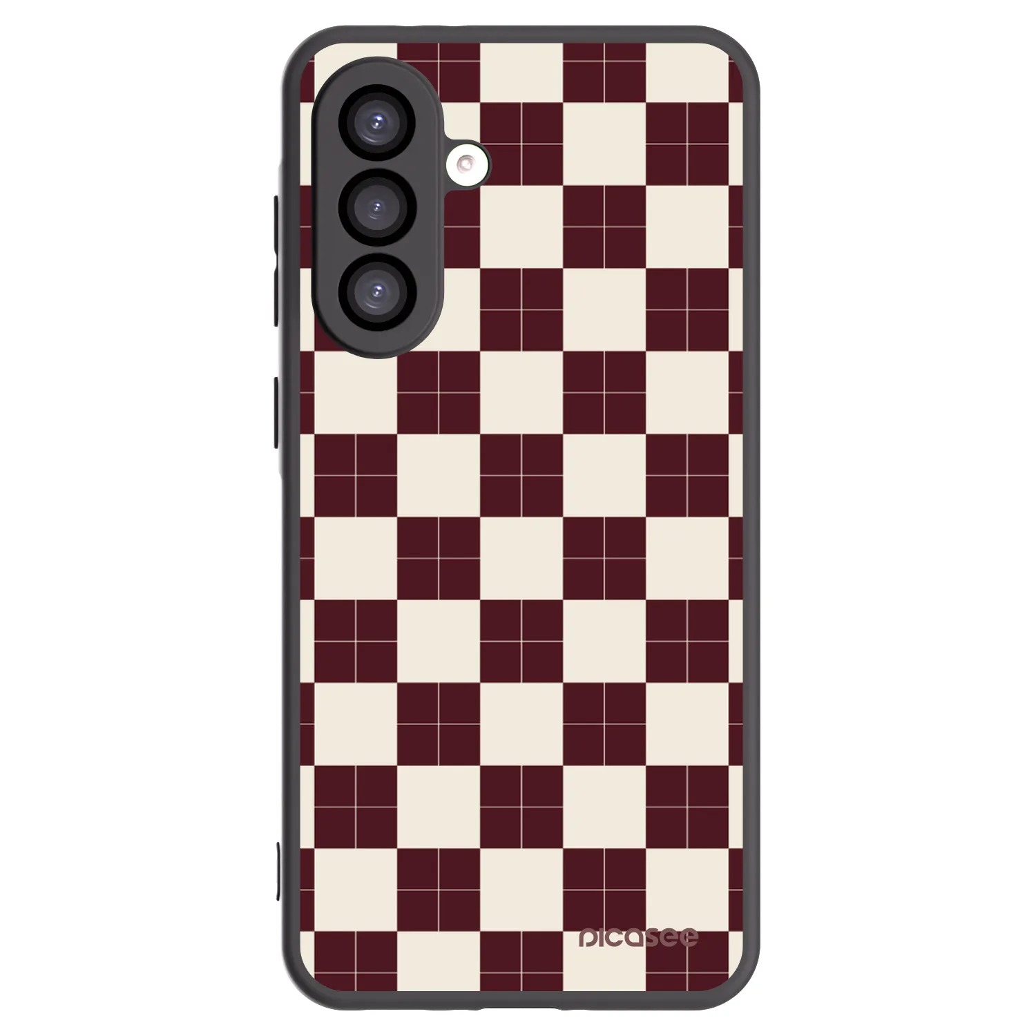 Picasee Samsung Galaxy A26 5G A266B Hülle - Schwarzes Silikon - Checked Away