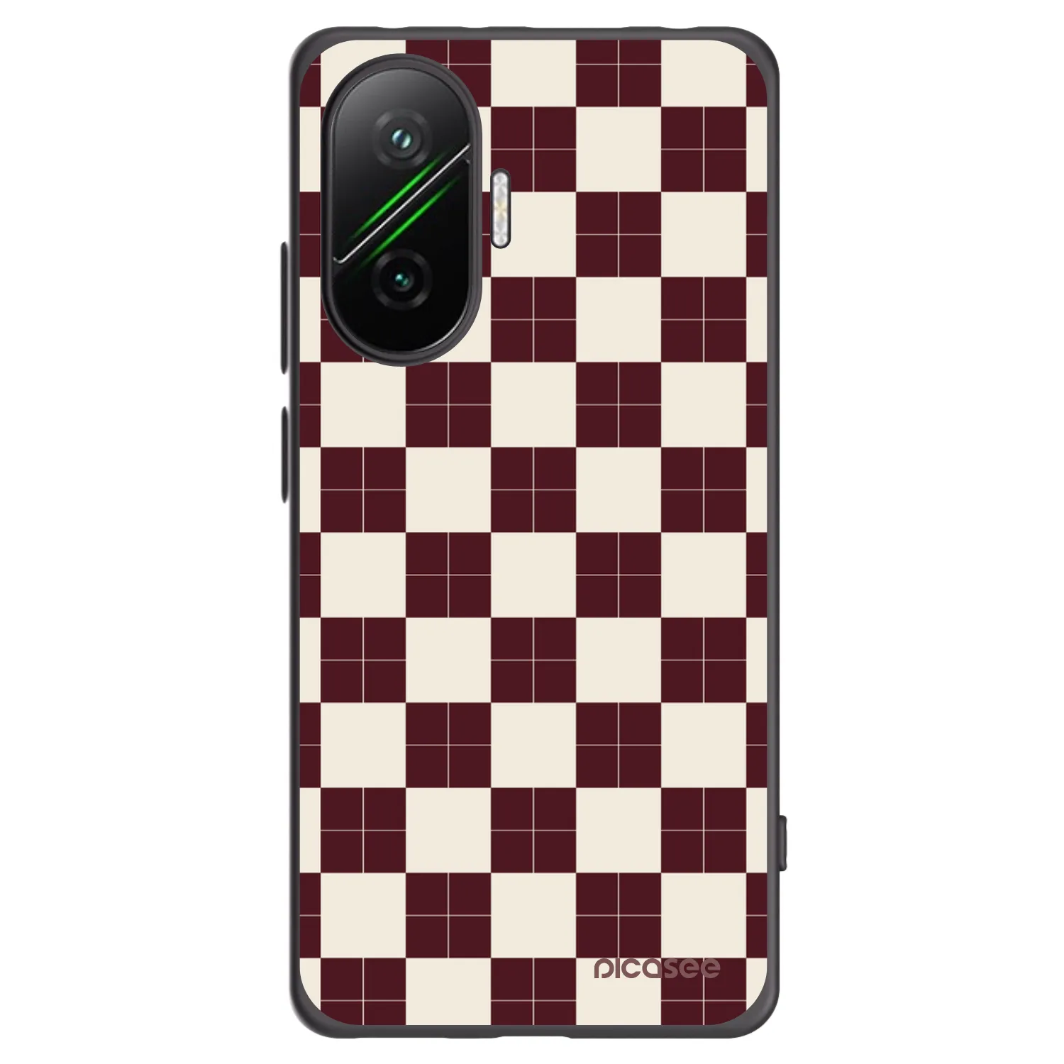 Picasee Xiaomi Poco F7 5G Hülle - Schwarzes Silikon - Checked Away