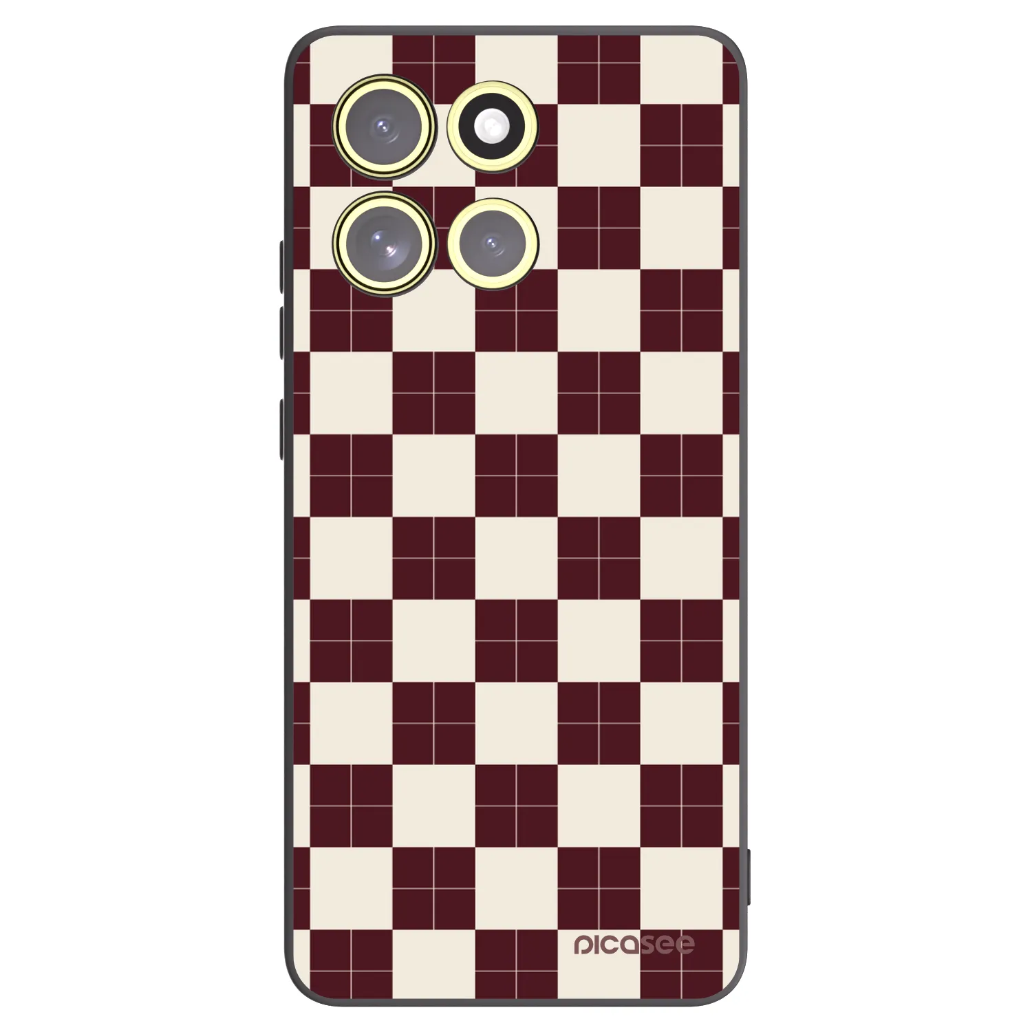 Picasee Motorola Moto G86 5G Hülle - Schwarzes Silikon - Checked Away