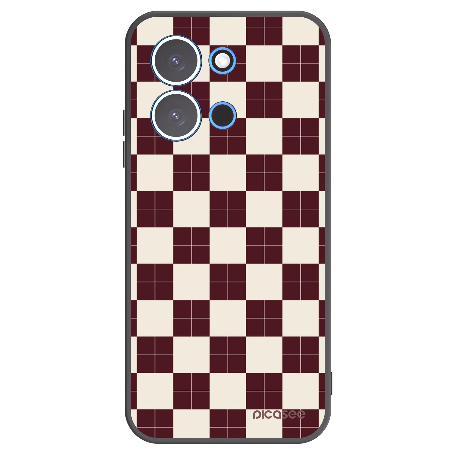 Picasee Xiaomi Redmi 15C 4G Hülle - Schwarzes Silikon - Checked Away