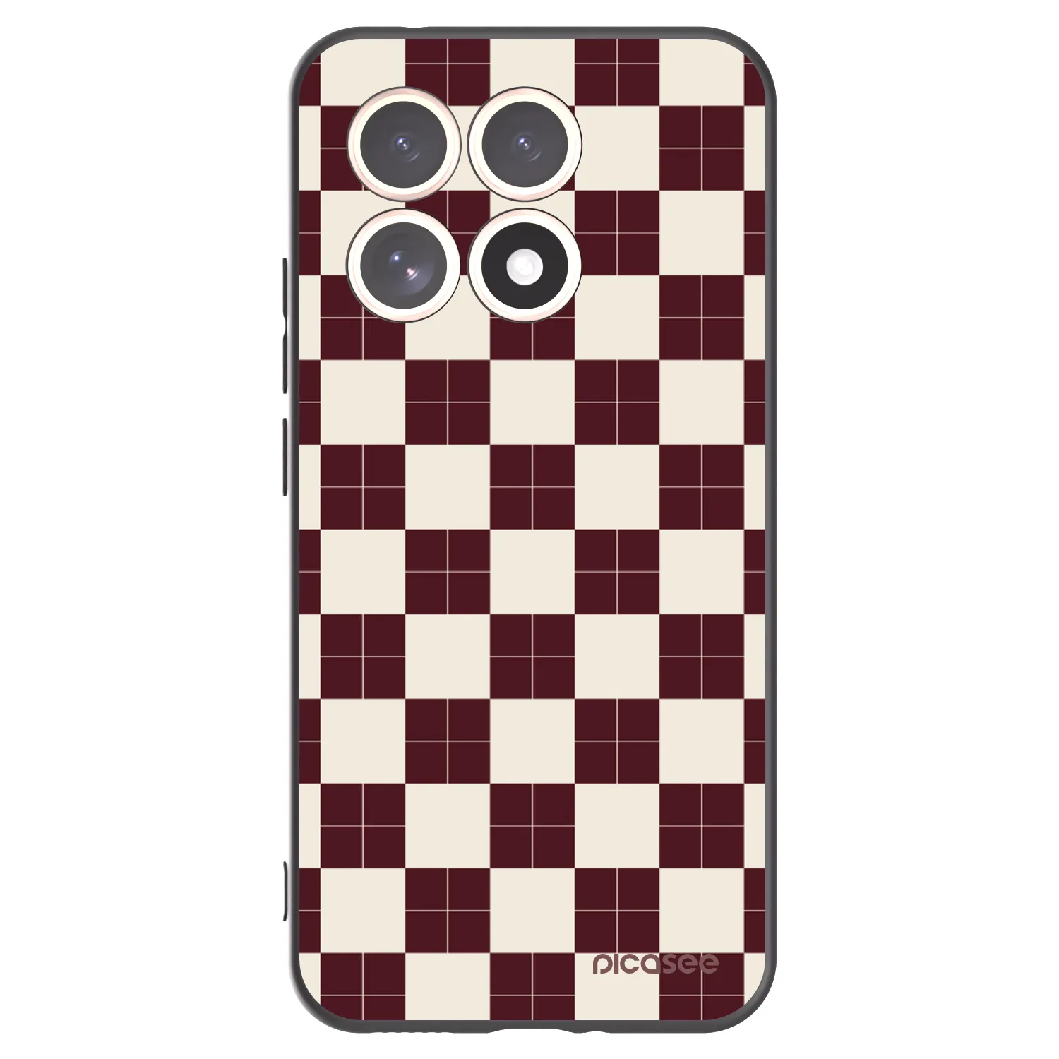 Picasee Xiaomi 15T Hülle - Schwarzes Silikon - Checked Away