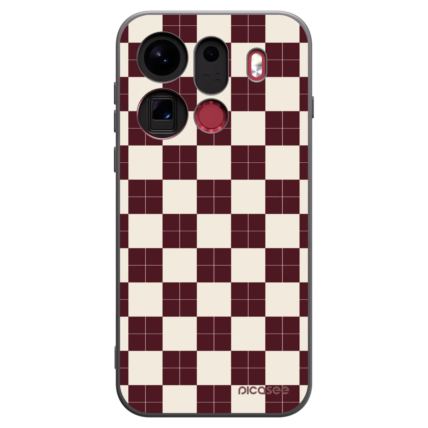 Picasee OPPO Find X9 Pro Hülle - Schwarzes Silikon - Checked Away