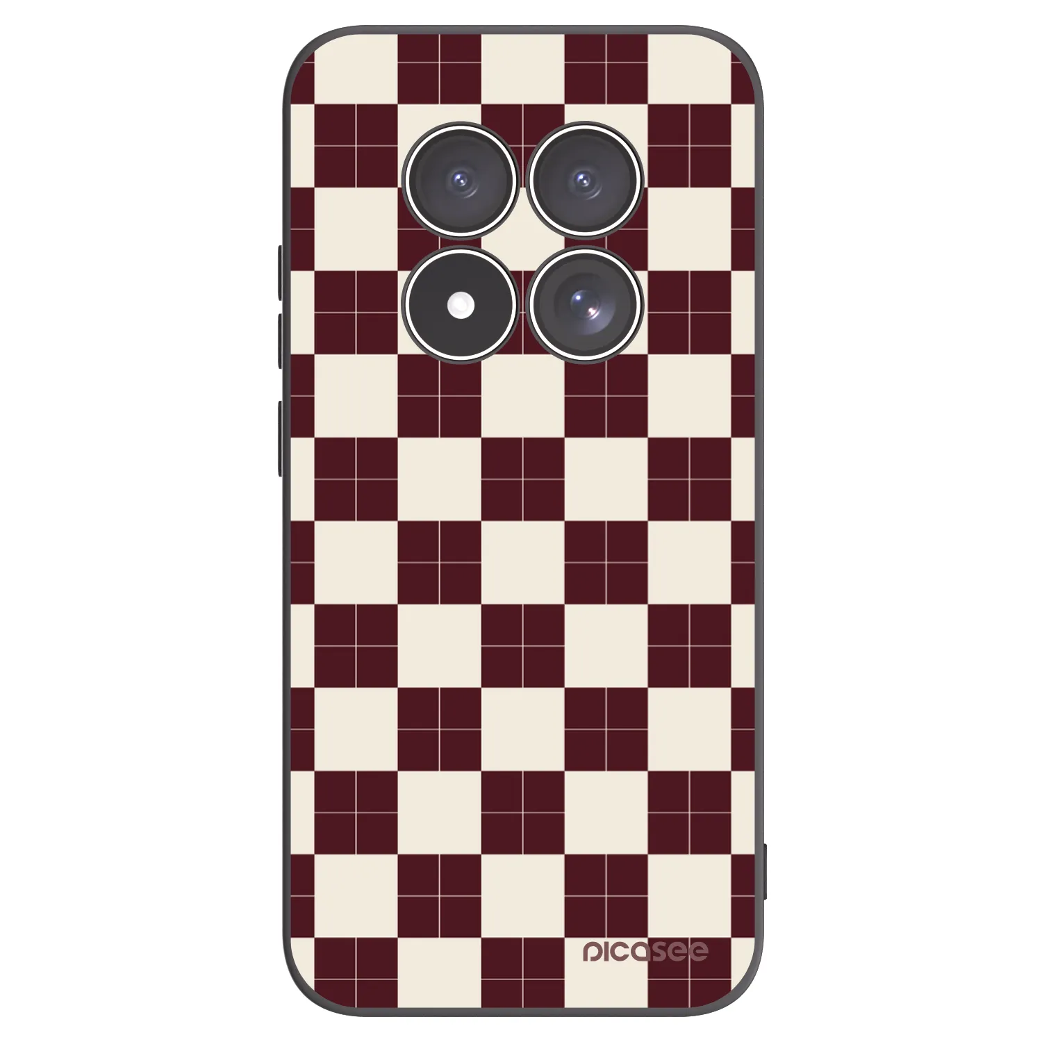 Picasee Xiaomi Redmi Note 15 Pro 5G Hülle - Schwarzes Silikon - Checked Away