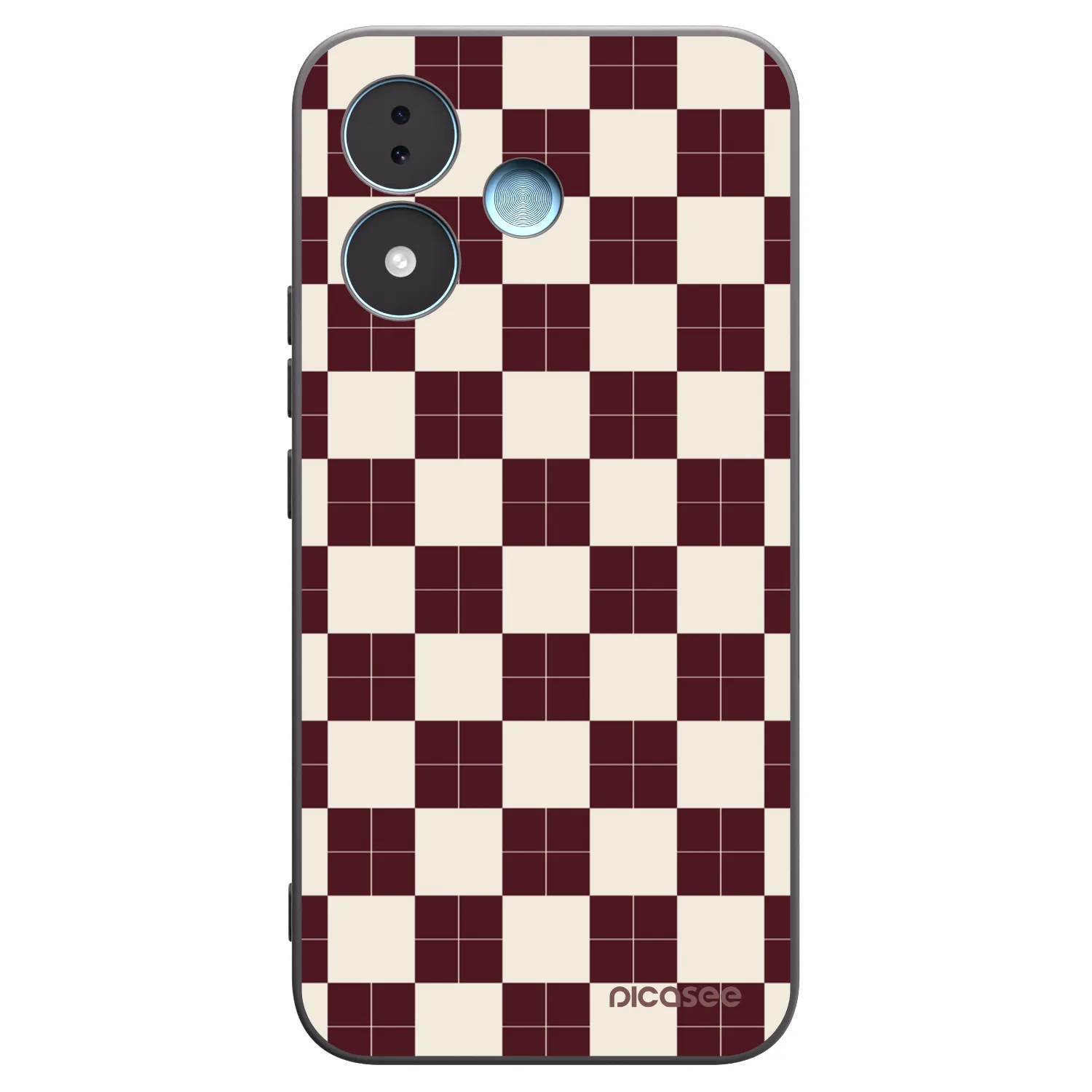 Picasee Xiaomi Redmi Note 17 5G Hülle - Schwarzes Silikon - Checked Away