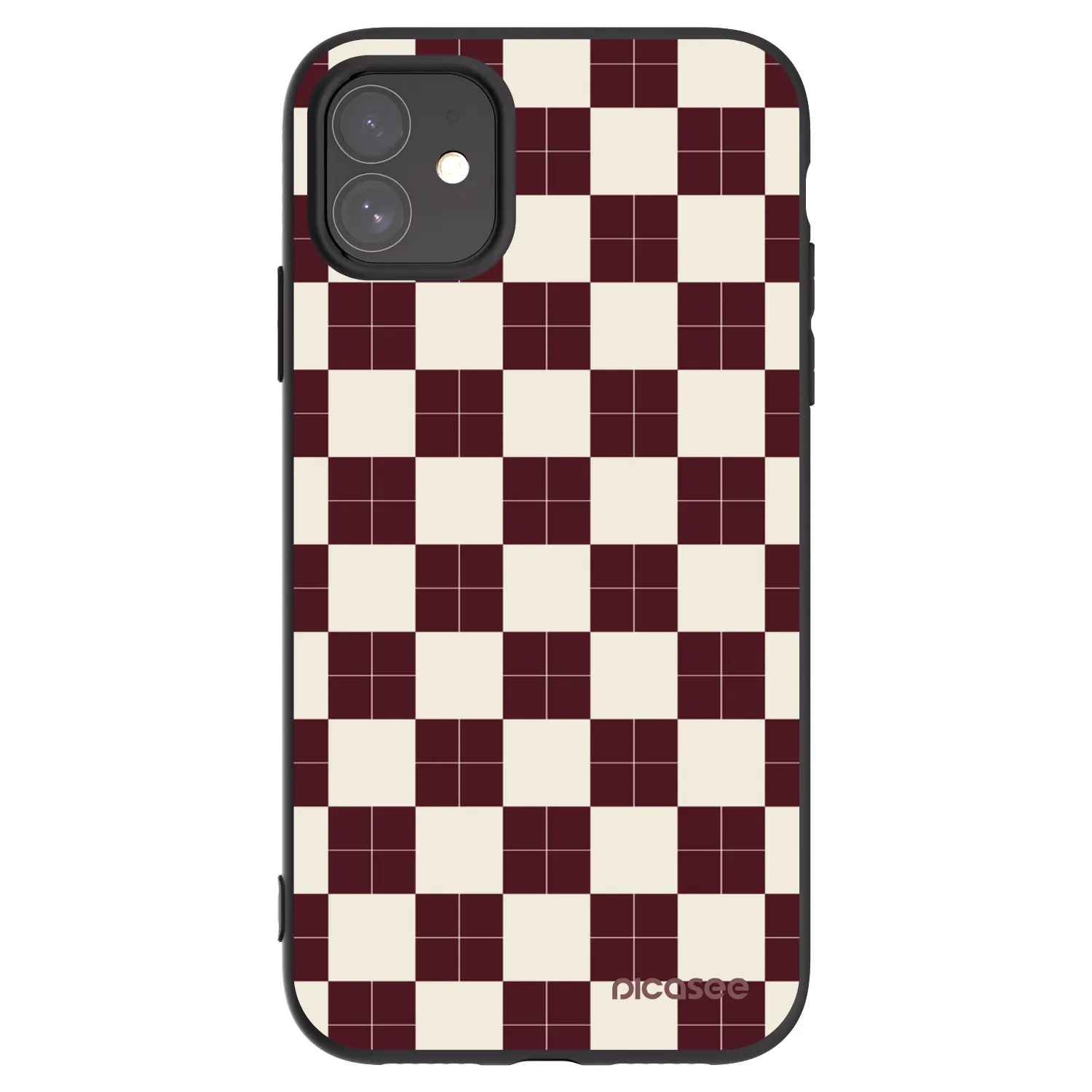 Picasee Apple iPhone 11 Hülle - Schwarzes Silikon - Checked Away