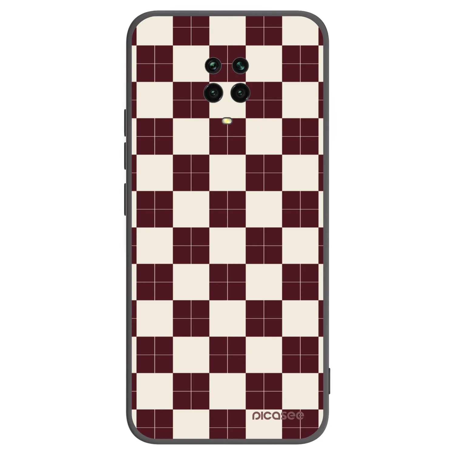 Picasee Xiaomi Redmi Note 9S Hülle - Schwarzes Silikon - Checked Away