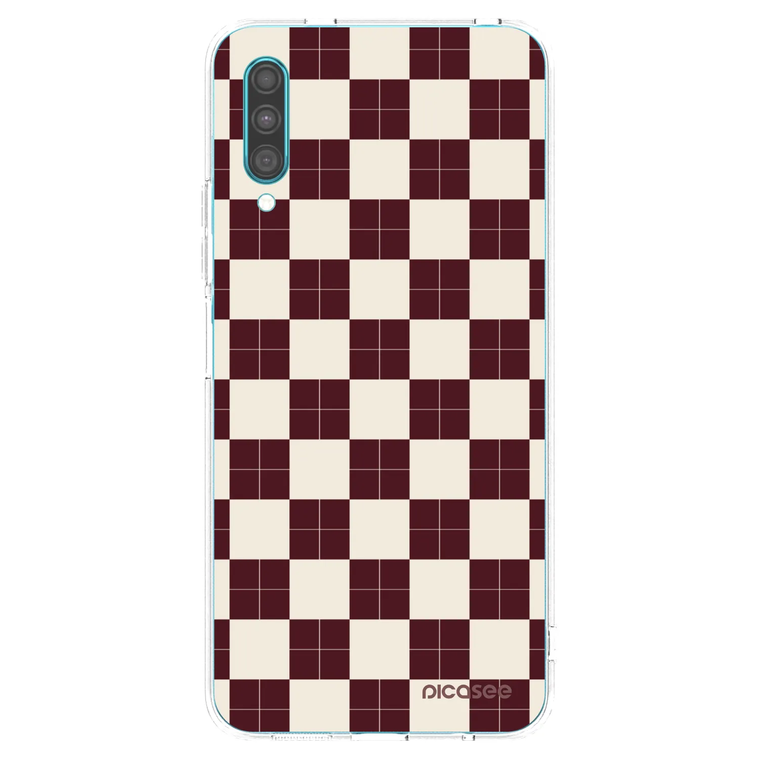 Picasee Samsung Galaxy A30s A307F Hülle - Transparentes Silikon - Checked Away