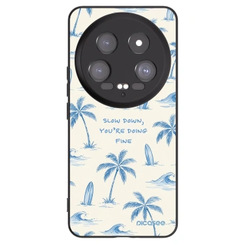 Picasee Xiaomi 14 Ultra Hülle - Schwarzes Silikon - Slow Tide