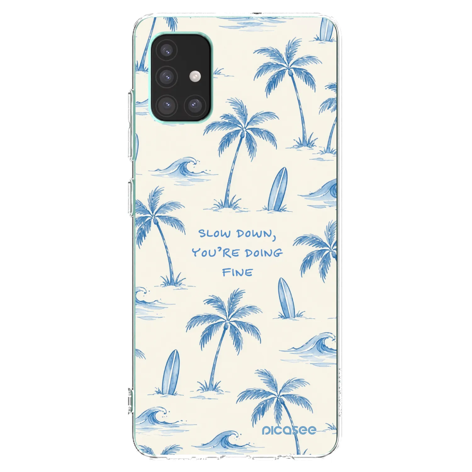 Picasee Samsung Galaxy M51 M515F Hülle - Transparentes Silikon - Slow Tide