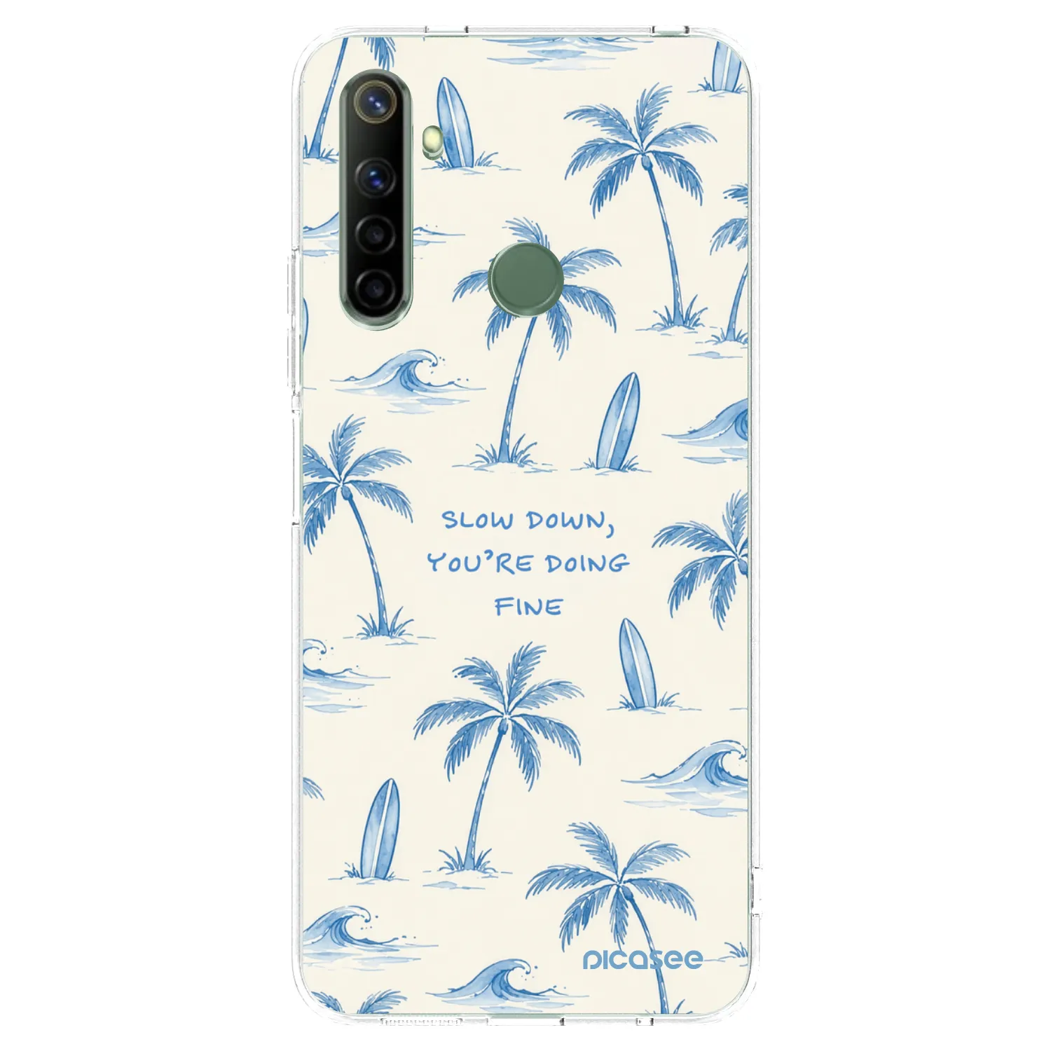 Picasee Realme 6i Hülle - Transparentes Silikon - Slow Tide