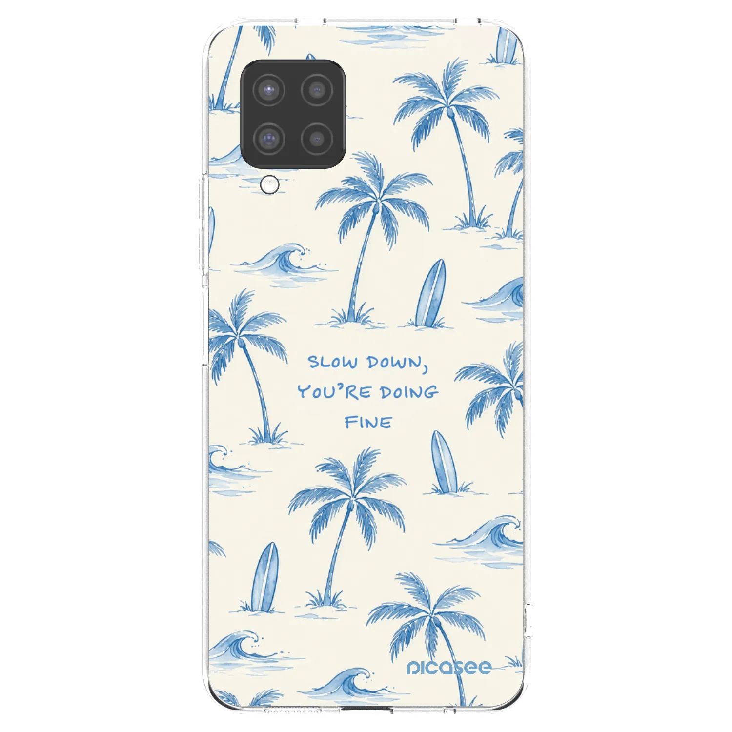 Picasee Samsung Galaxy A42 A426B Hülle - Transparentes Silikon - Slow Tide