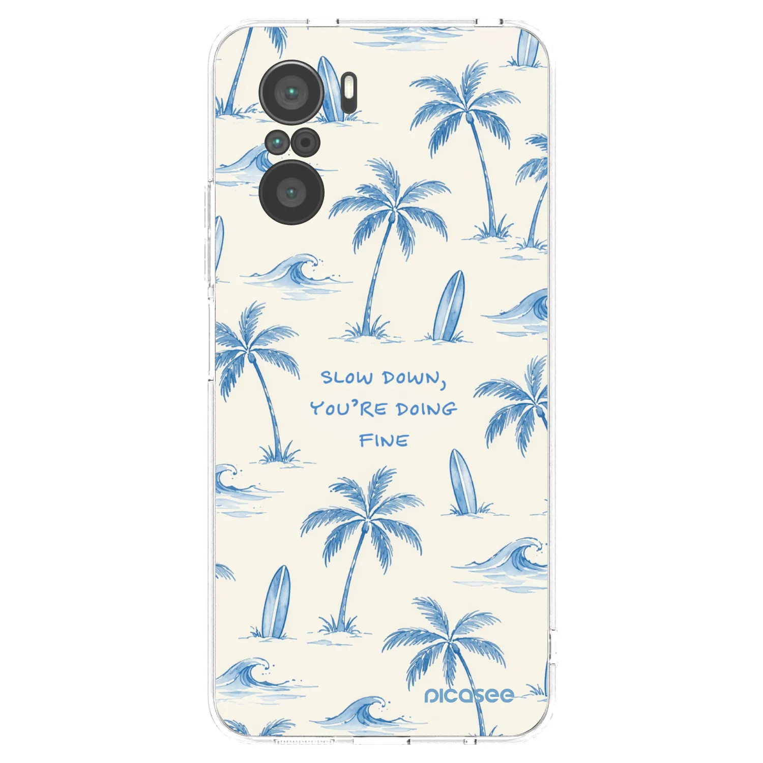 Picasee Xiaomi Poco F3 Hülle - Transparentes Silikon - Slow Tide