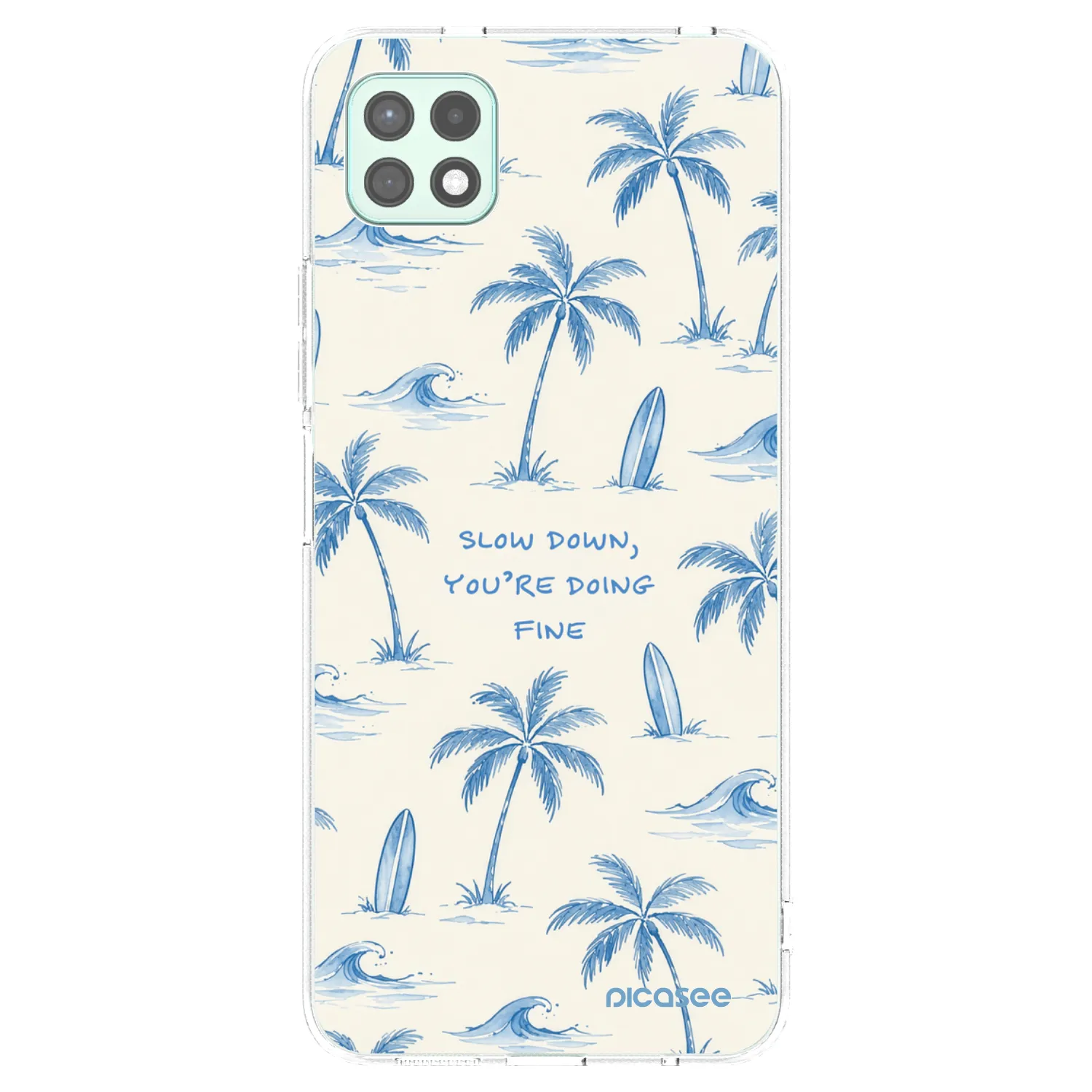Picasee Samsung Galaxy A22 A226B 5G Hülle - Transparentes Silikon - Slow Tide