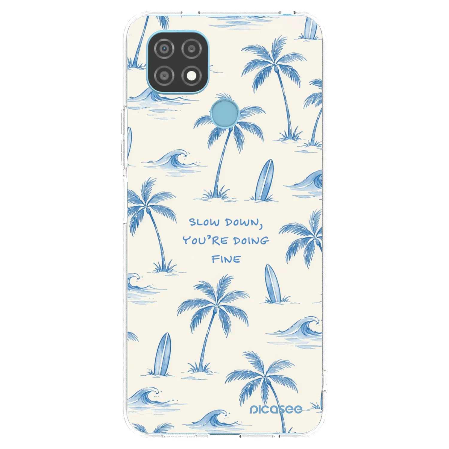 Picasee Realme C21 Hülle - Transparentes Silikon - Slow Tide