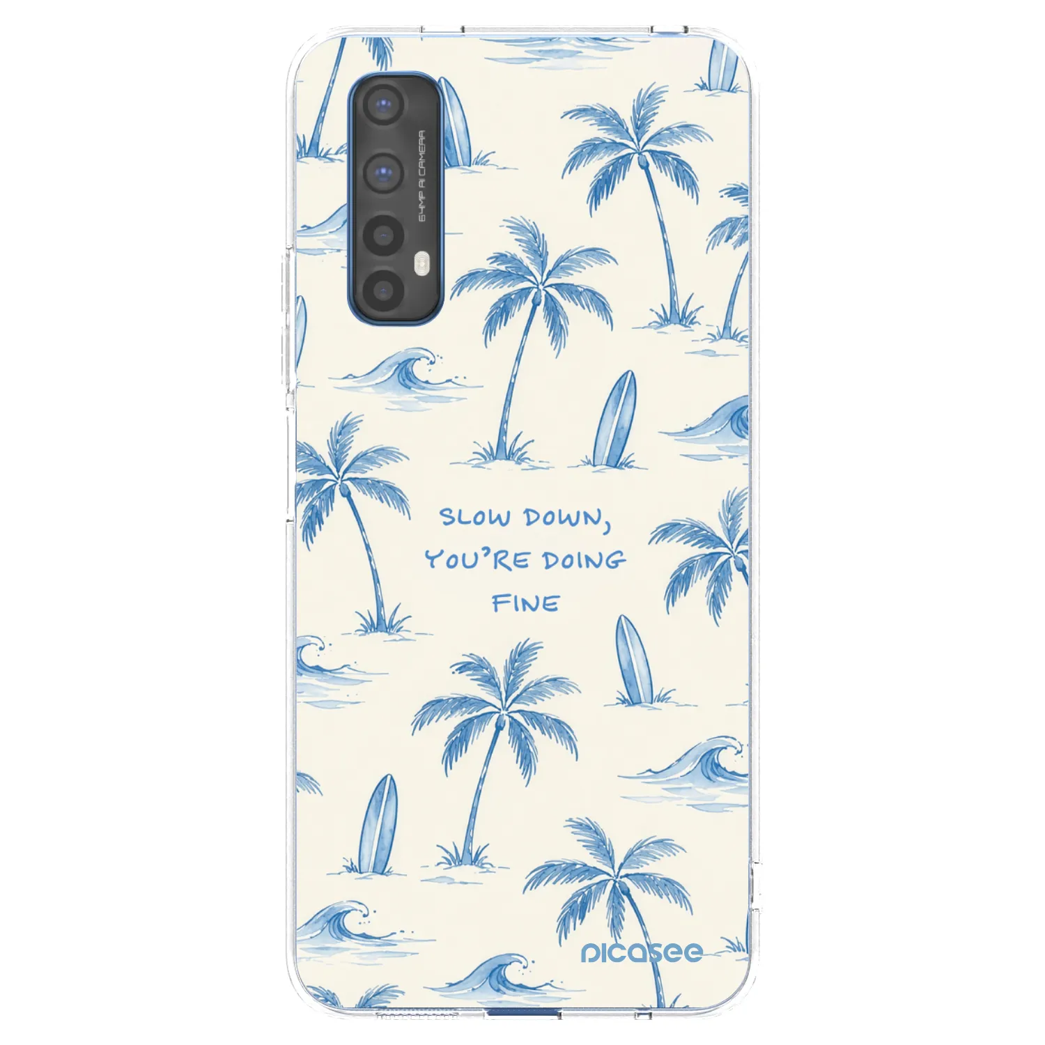 Picasee Realme 7 Hülle - Transparentes Silikon - Slow Tide