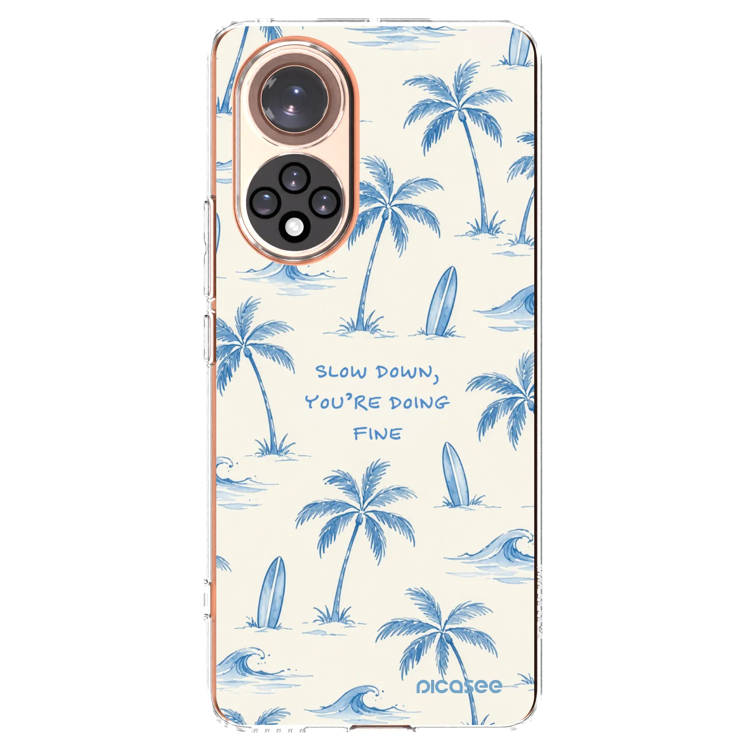 Picasee Honor 50 5G Hülle - Transparentes Silikon - Slow Tide