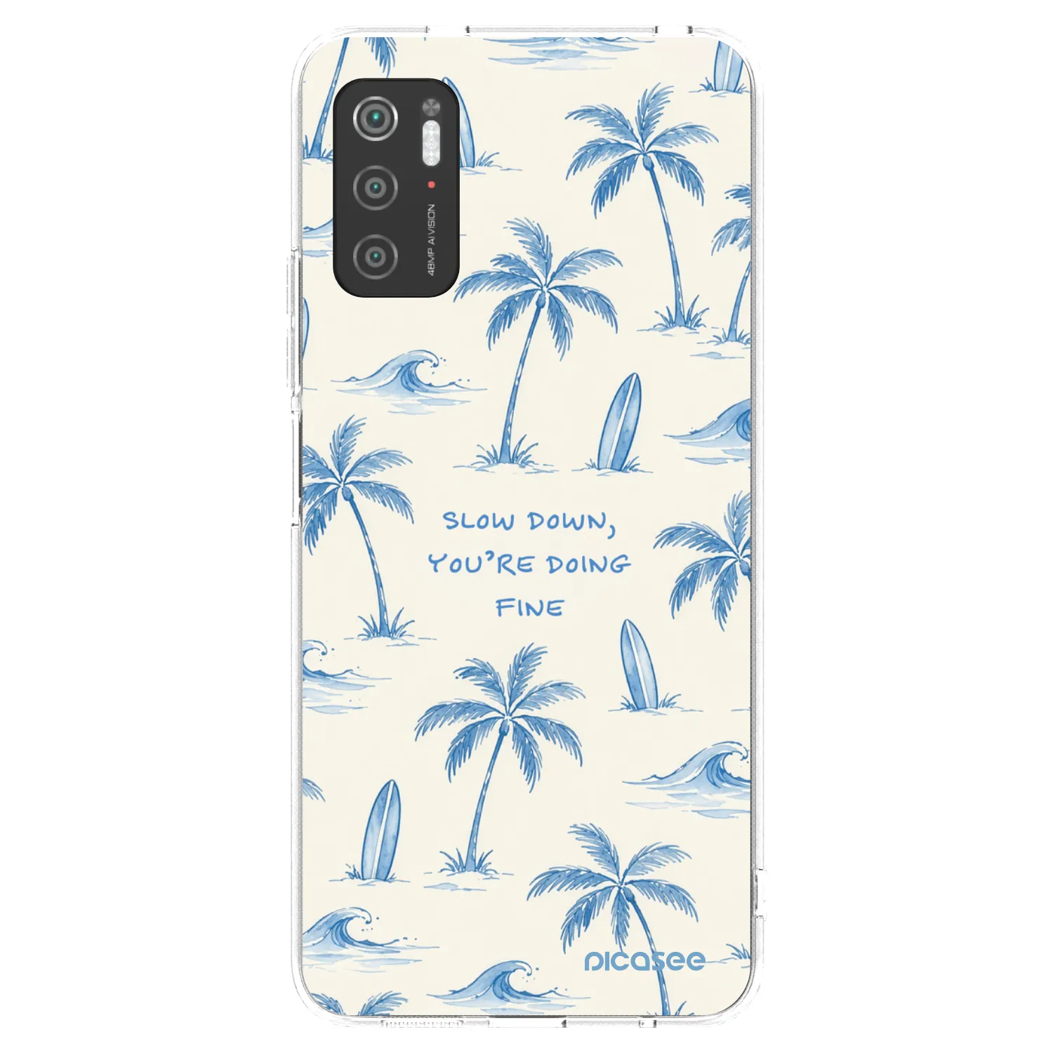 Picasee Xiaomi Poco M3 Pro 5G Hülle - Transparentes Silikon - Slow Tide