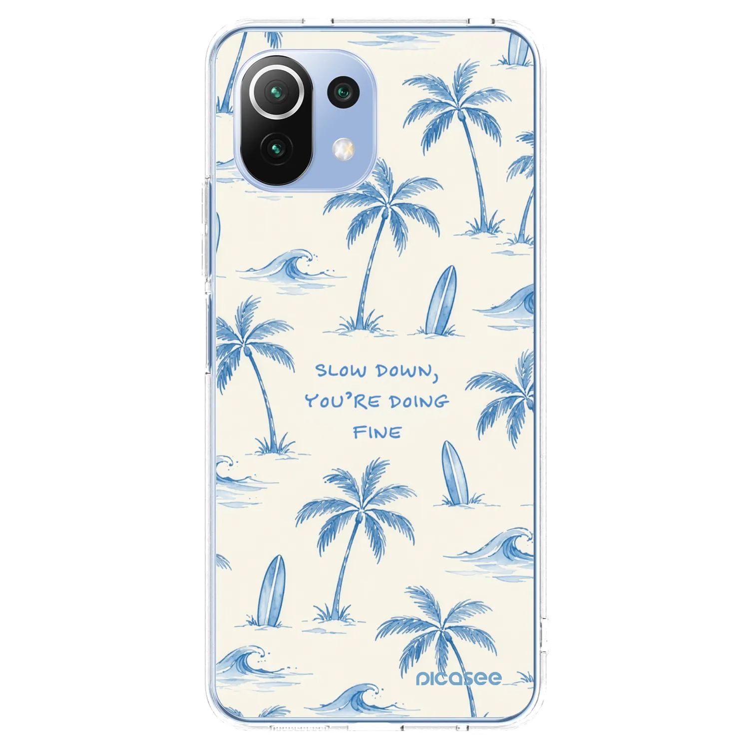 Picasee Xiaomi 11 Lite 5G NE Hülle - Transparentes Silikon - Slow Tide