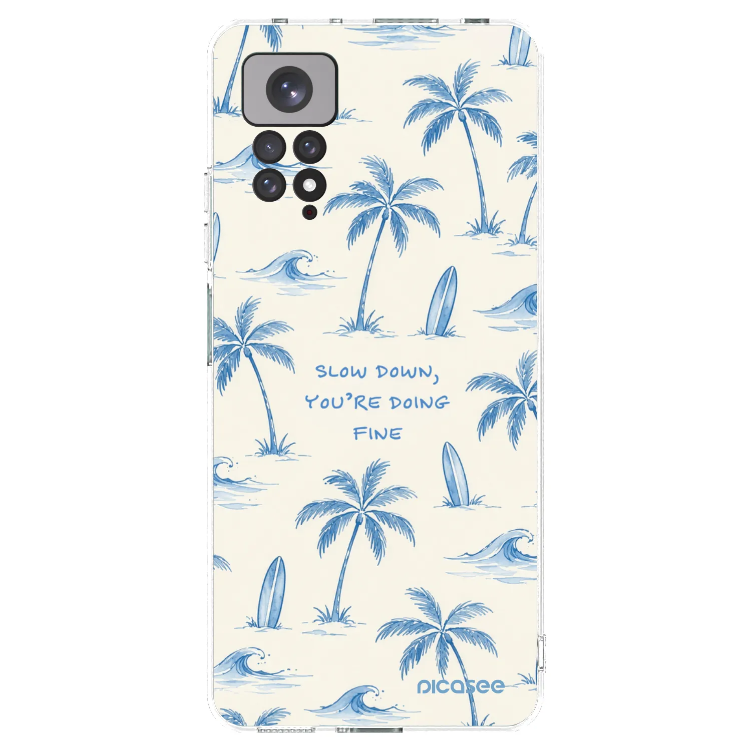 Picasee Xiaomi Redmi Note 11 Hülle - Transparentes Silikon - Slow Tide