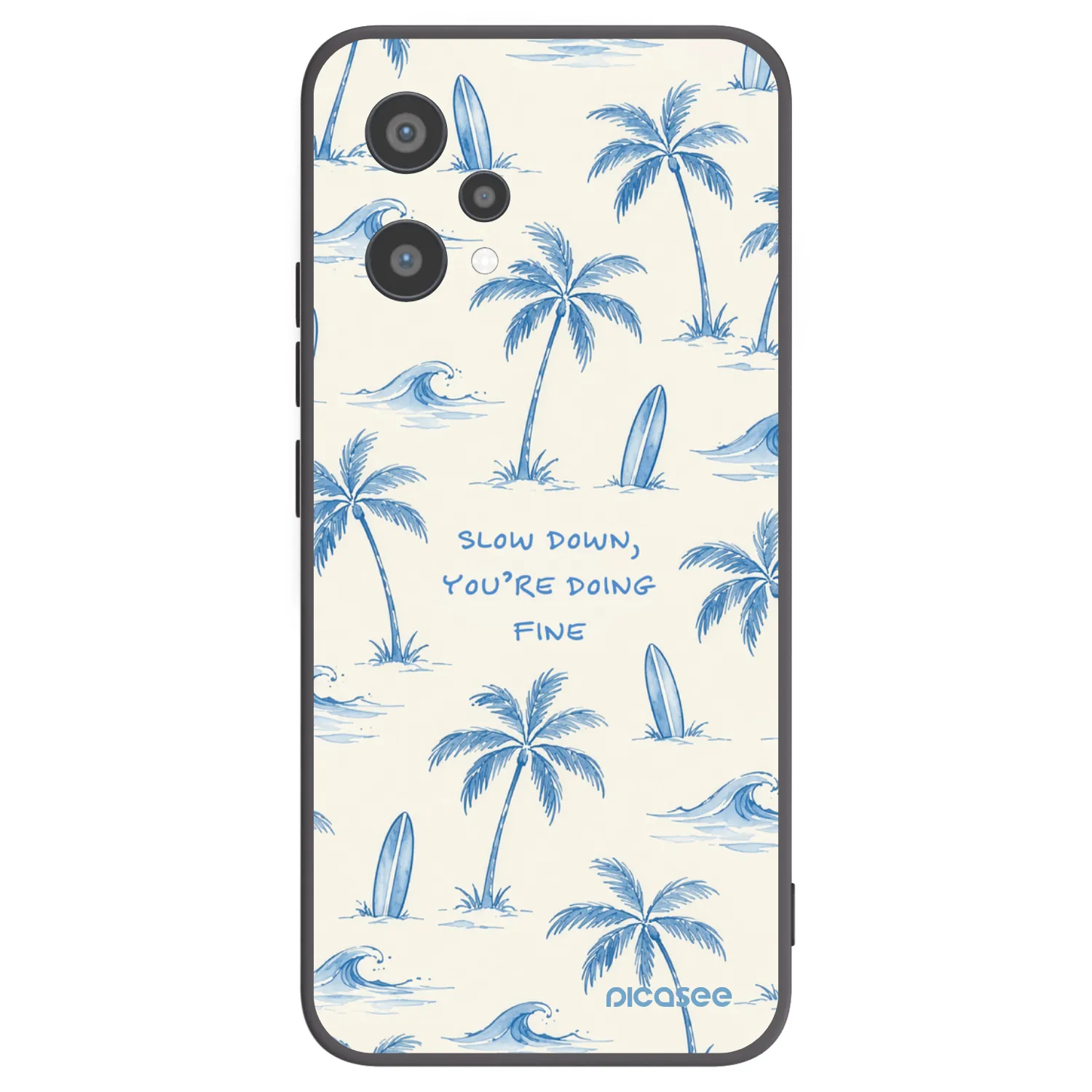 Picasee Realme 9 Pro 5G Hülle - Schwarzes Silikon - Slow Tide