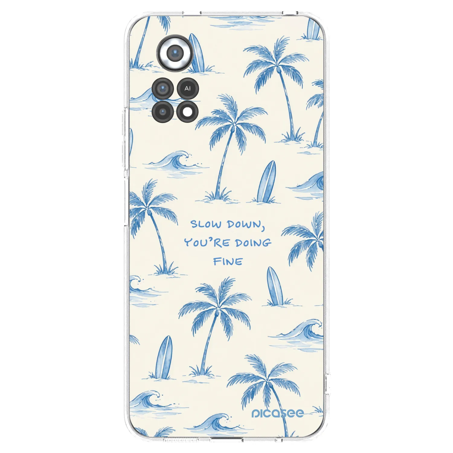 Picasee Xiaomi Poco X4 Pro 5G Hülle - Transparentes Silikon - Slow Tide