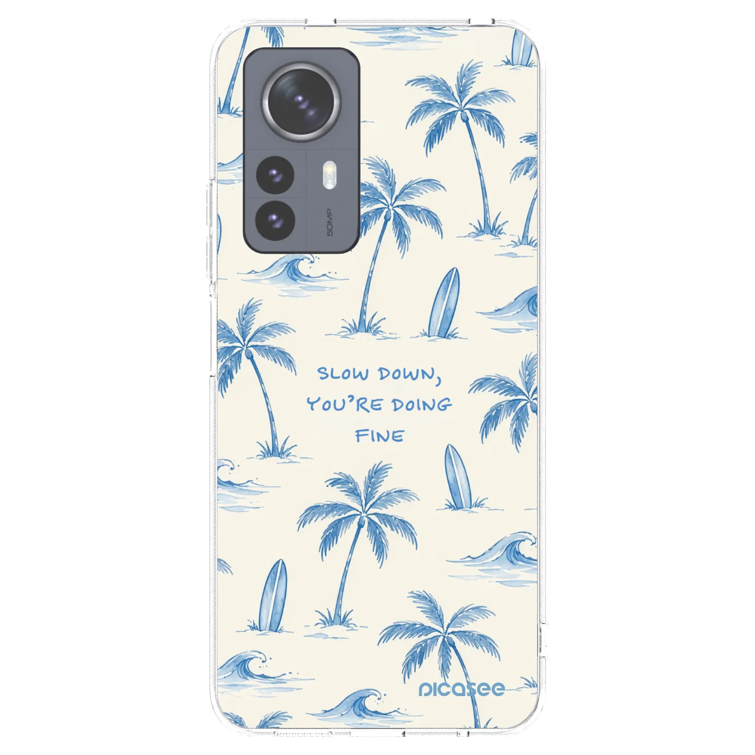 Picasee Xiaomi 12 Pro Hülle - Transparentes Silikon - Slow Tide