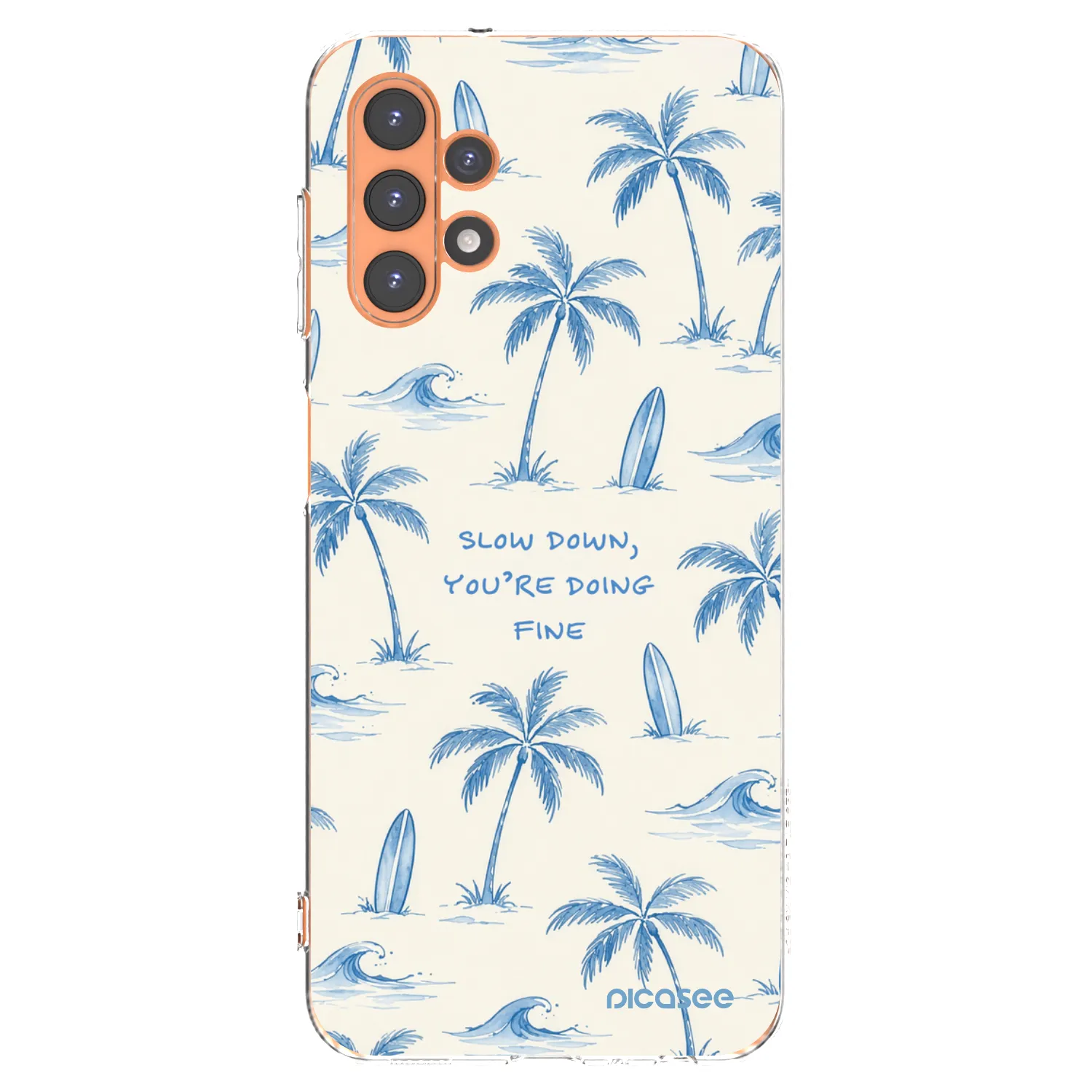 Picasee Samsung Galaxy A13 4G A135 Hülle - Transparentes Silikon - Slow Tide