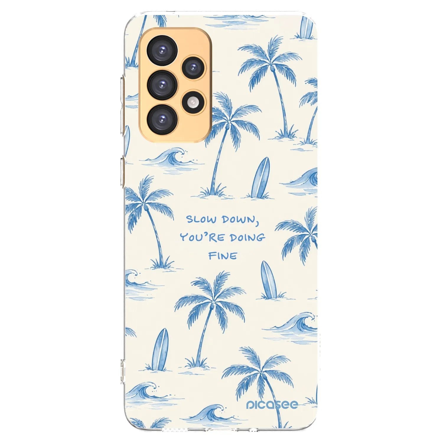 Picasee Samsung Galaxy A33 5G A336 Hülle - Transparentes Silikon - Slow Tide